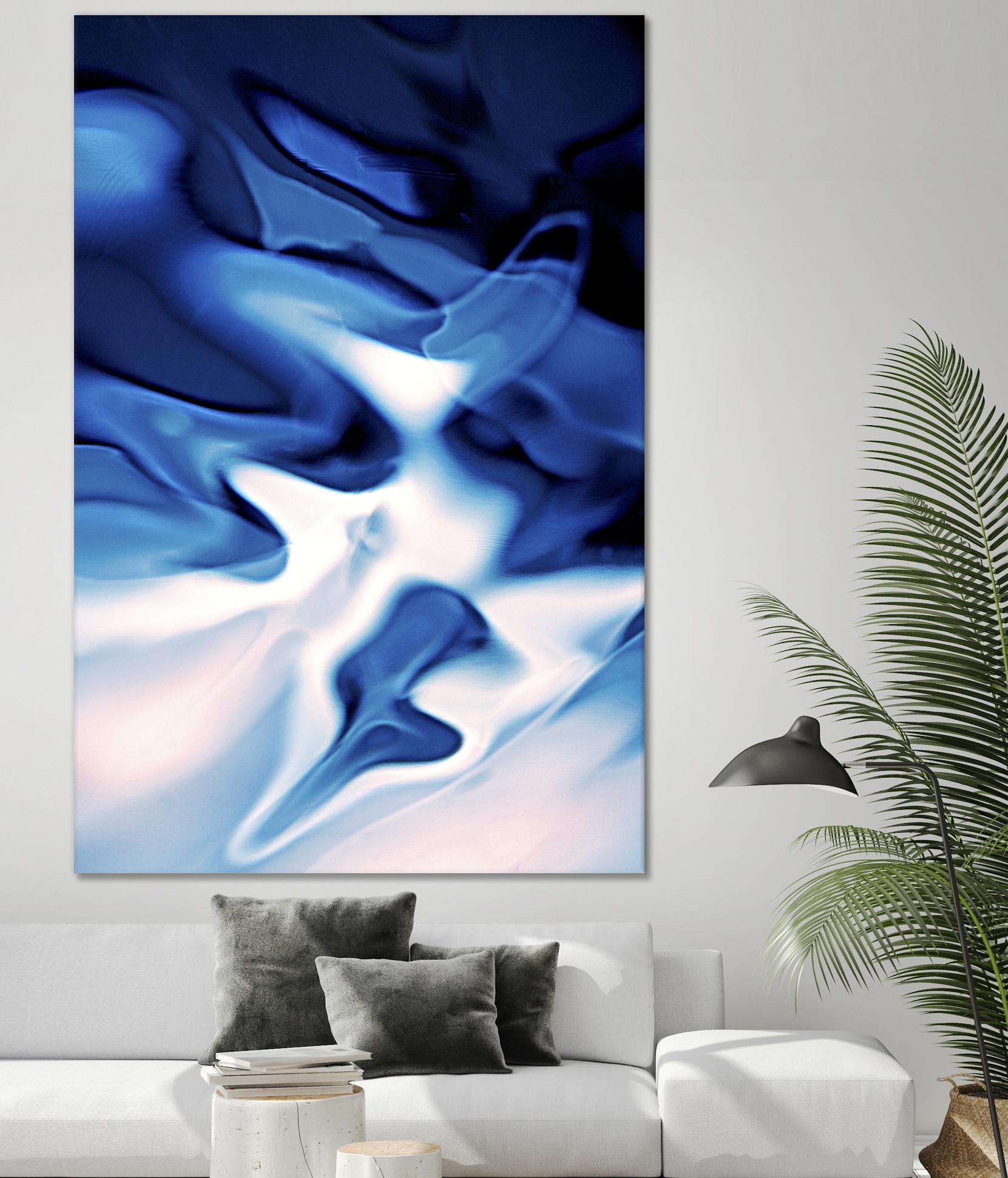 Blue Day by Joe Gemignani on GIANT ART - white abstract