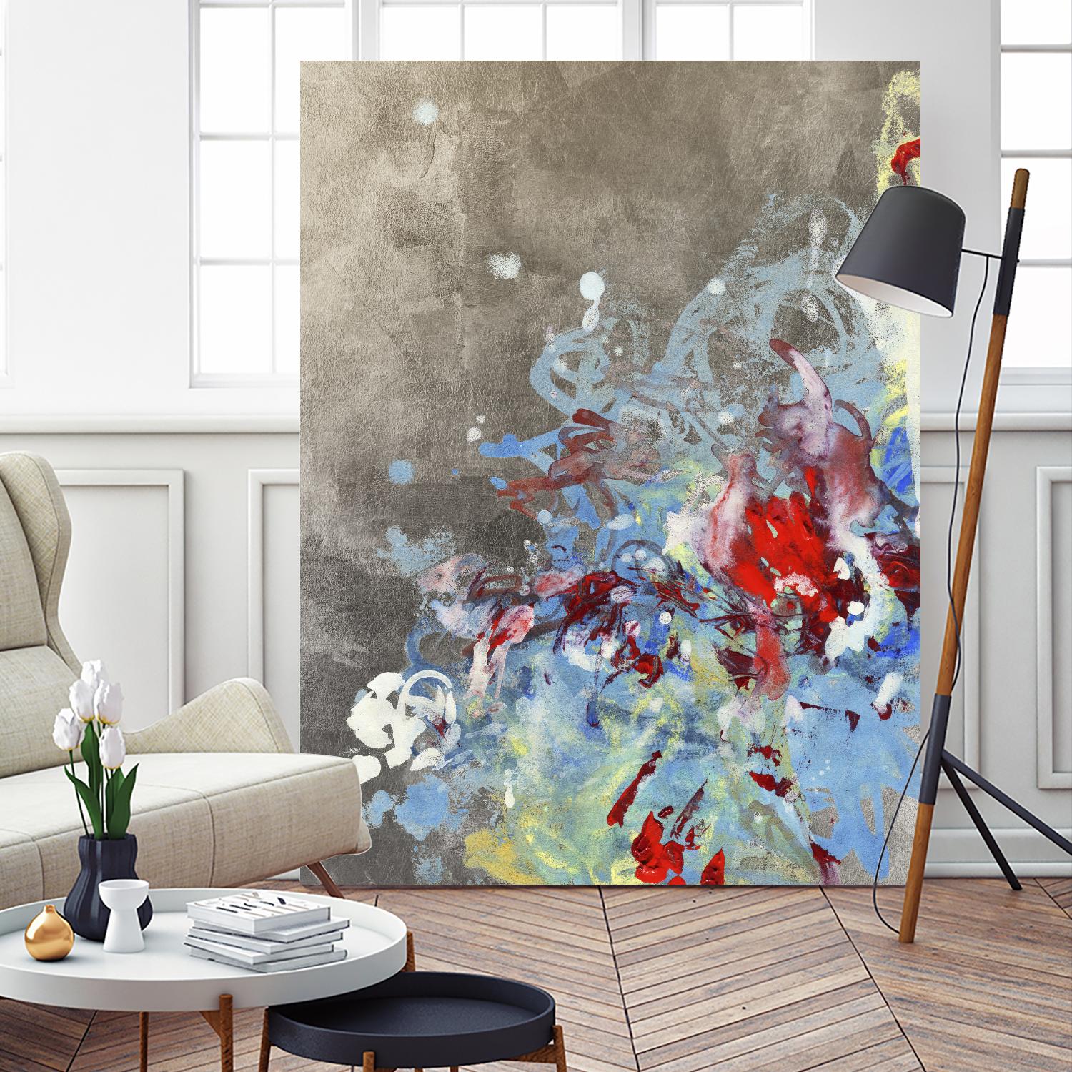 Luster III by Kathryn Neale on GIANT ART - blue abstract