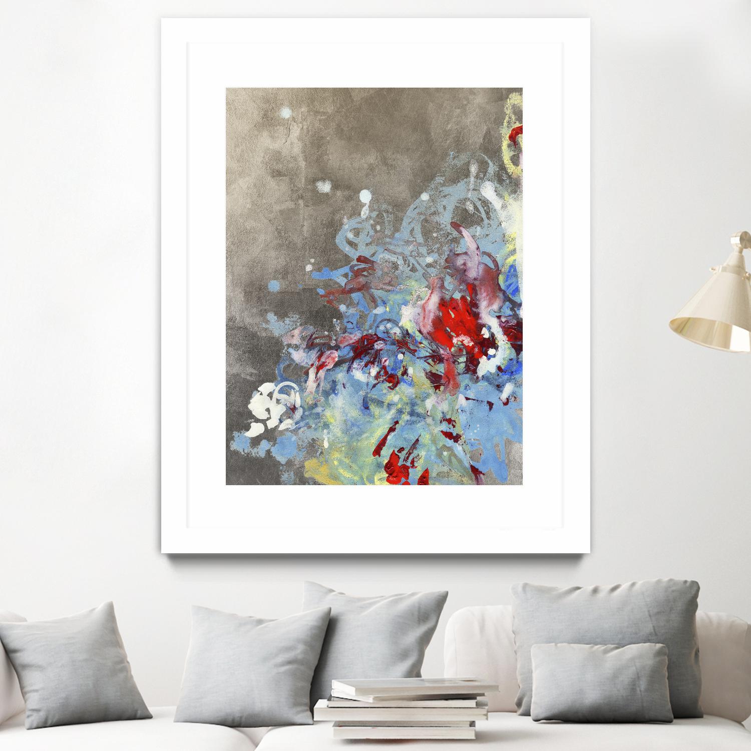 Luster III by Kathryn Neale on GIANT ART - blue abstract