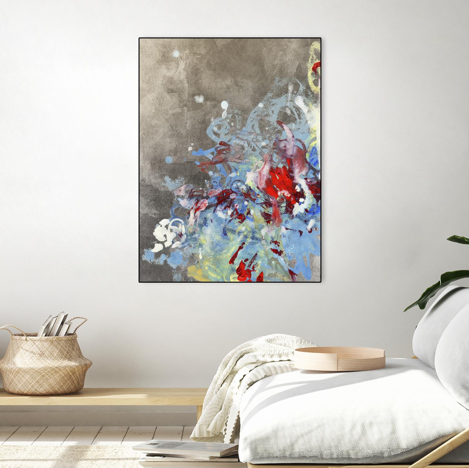 Luster III by Kathryn Neale on GIANT ART - blue abstract