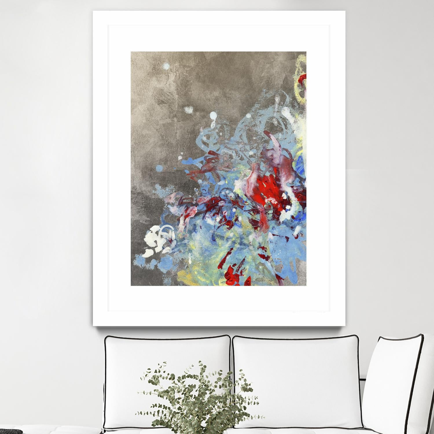 Luster III by Kathryn Neale on GIANT ART - blue abstract