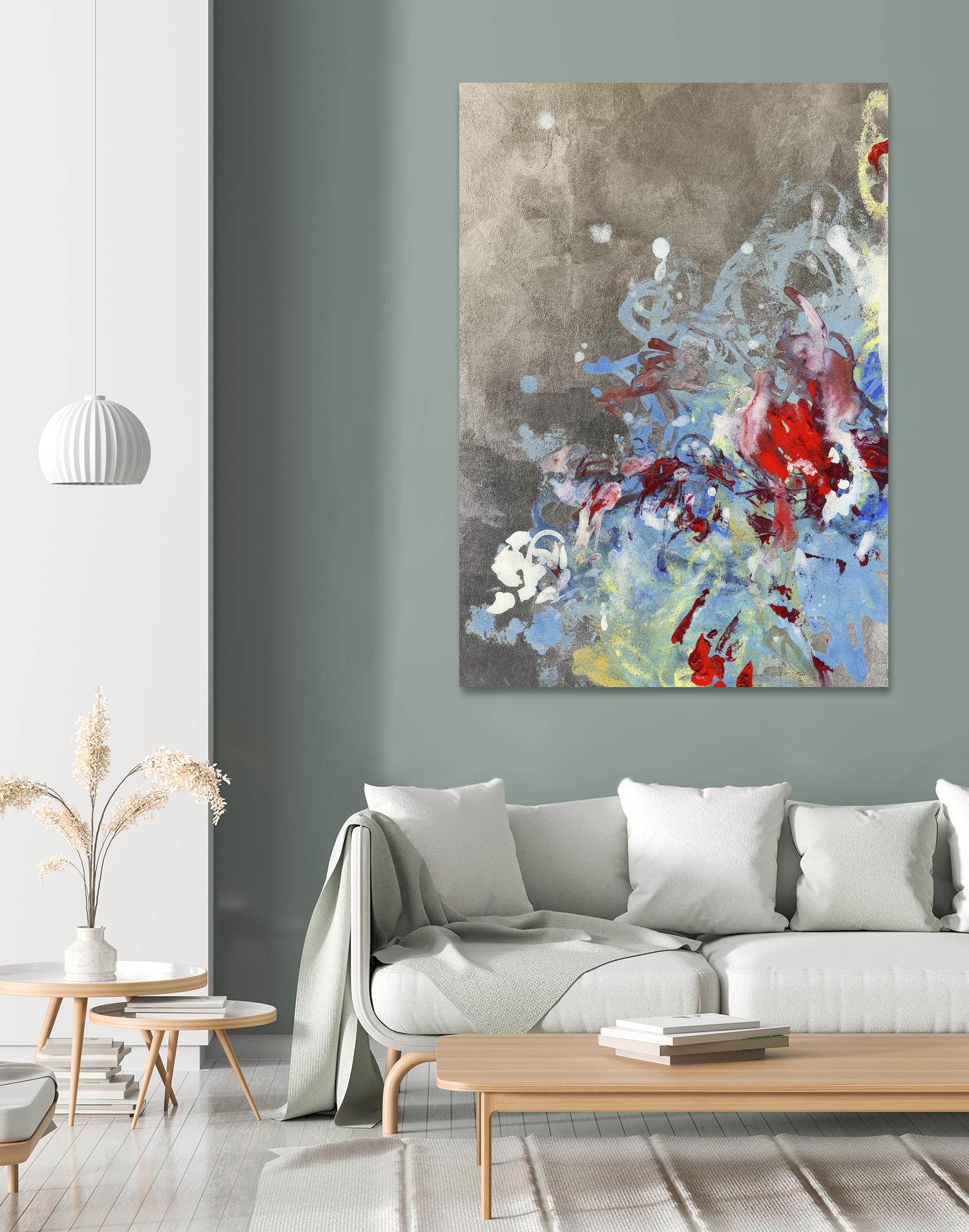 Luster III by Kathryn Neale on GIANT ART - blue abstract