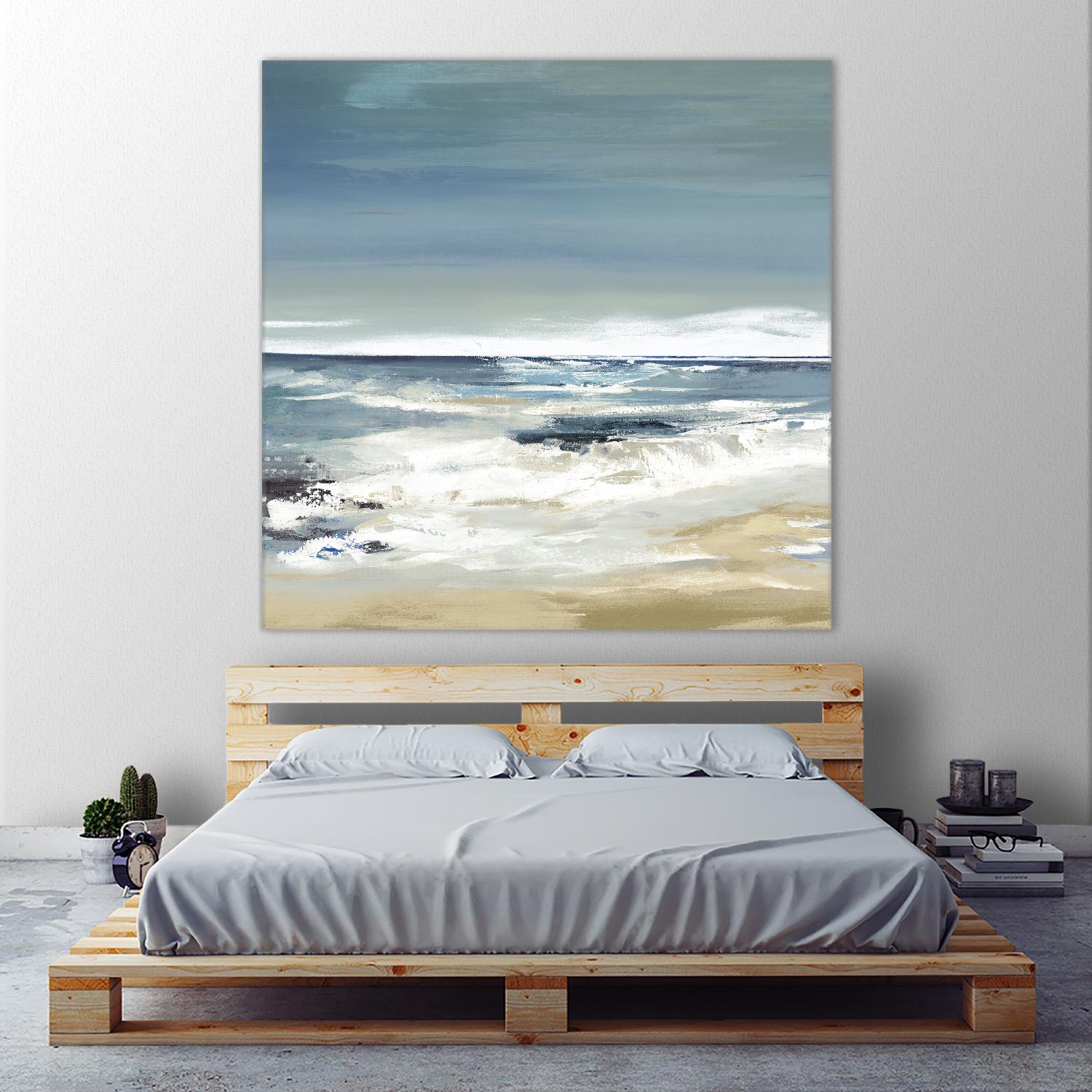 East Coast II by Valeria Mravyan on GIANT ART - beige abstract beach house art