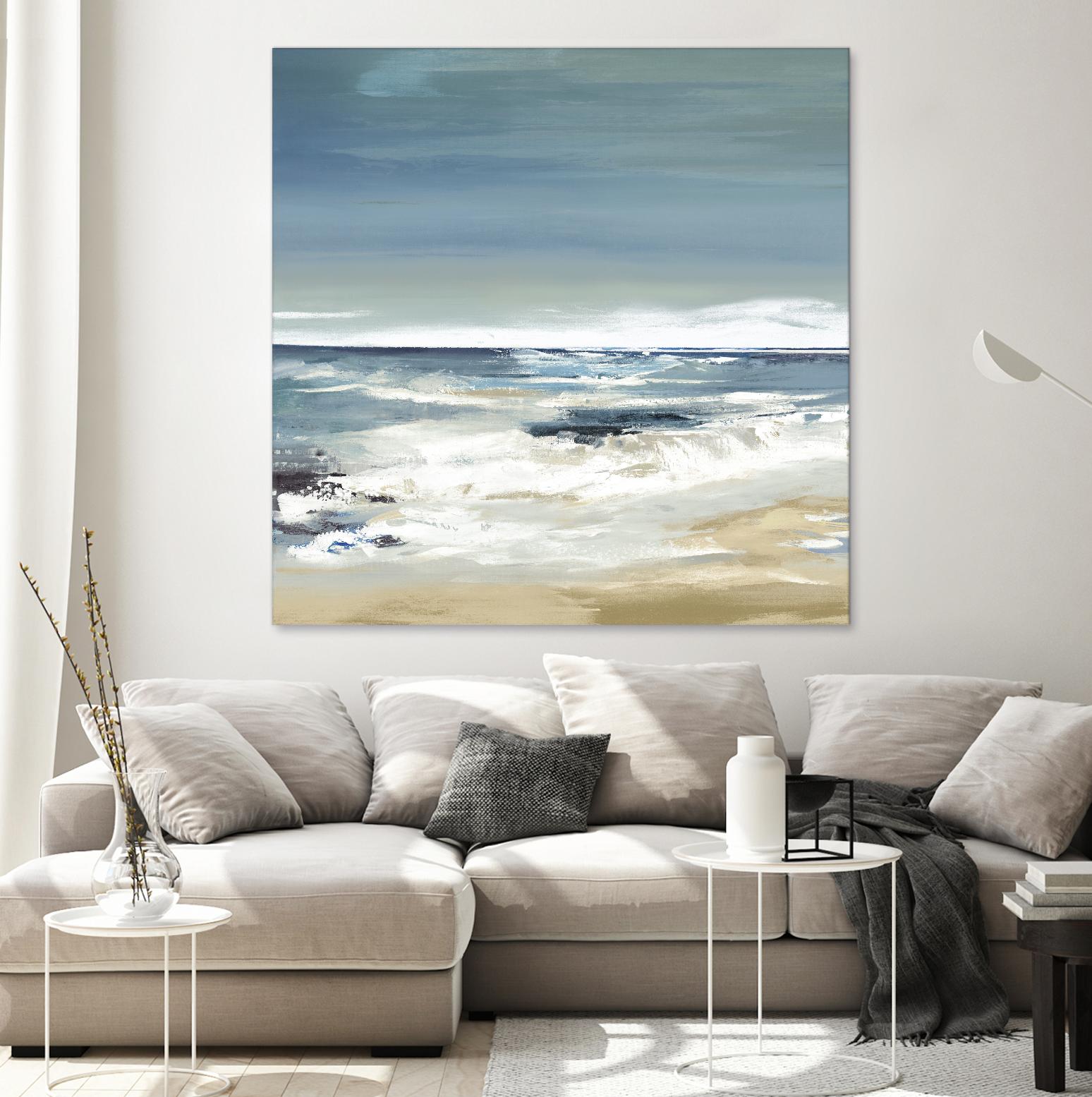 East Coast II by Valeria Mravyan on GIANT ART - beige abstract beach house art