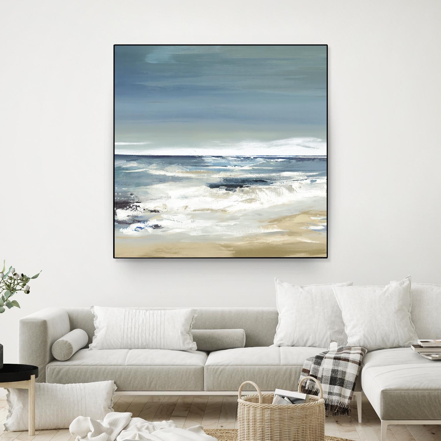 East Coast II by Valeria Mravyan on GIANT ART - beige abstract beach house art