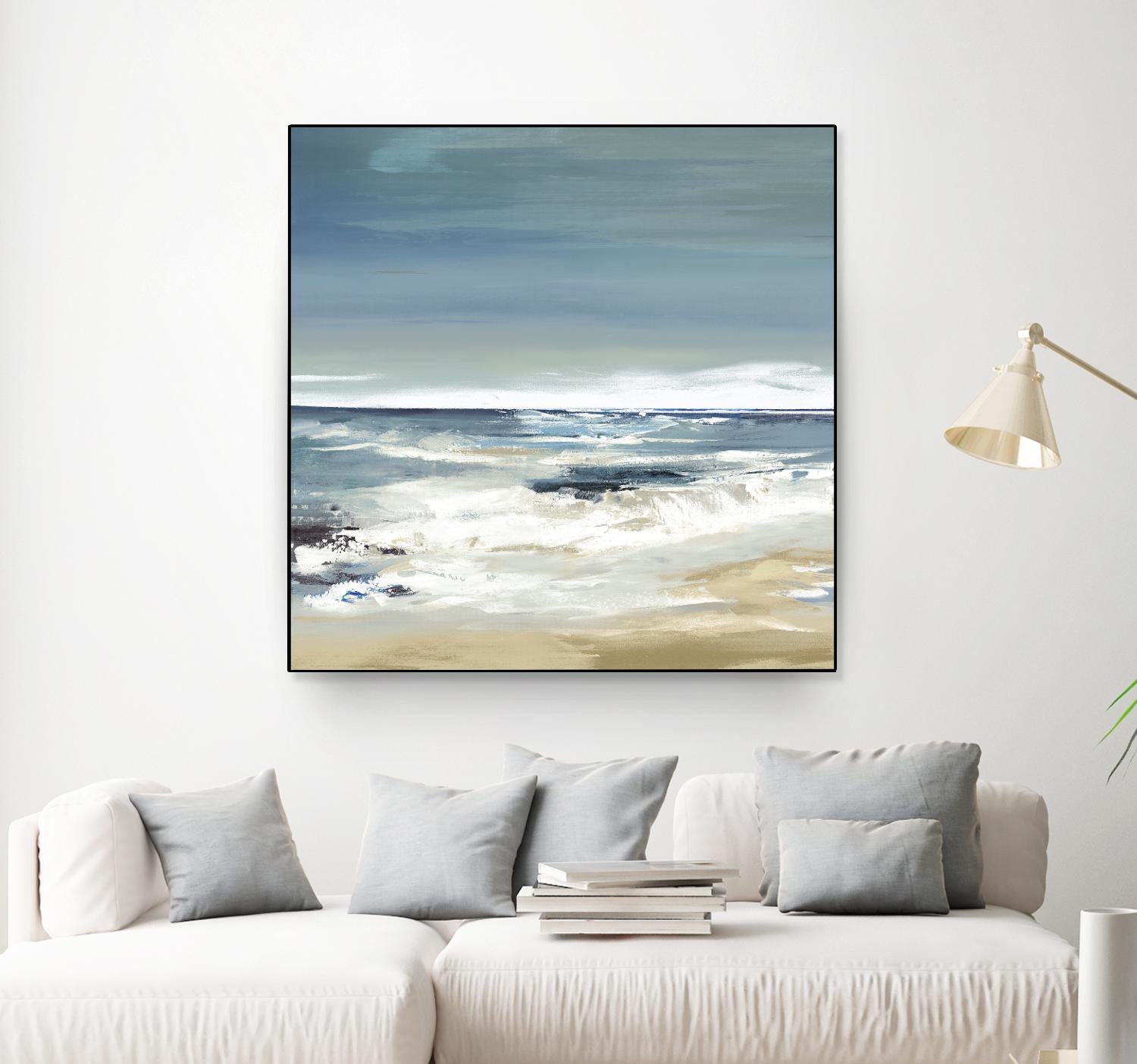 East Coast II by Valeria Mravyan on GIANT ART - beige abstract beach house art
