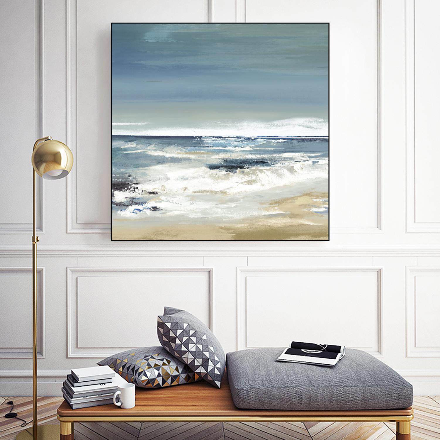 East Coast II by Valeria Mravyan on GIANT ART - beige abstract beach house art