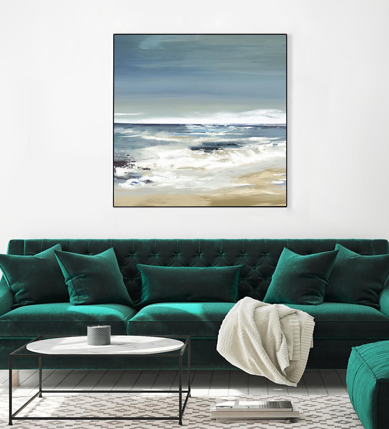 East Coast II by Valeria Mravyan on GIANT ART - beige abstract beach house art