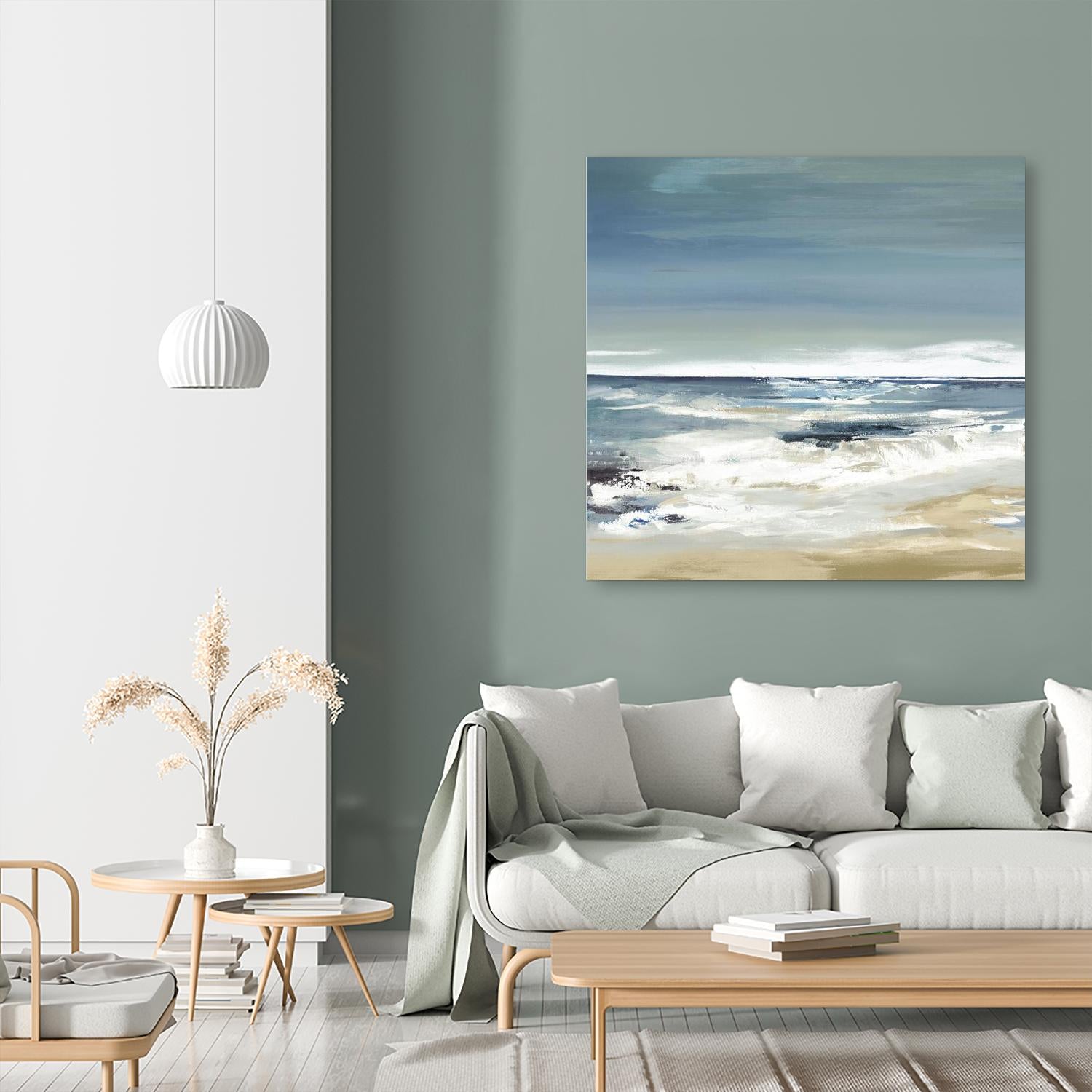 East Coast II by Valeria Mravyan on GIANT ART - beige abstract beach house art