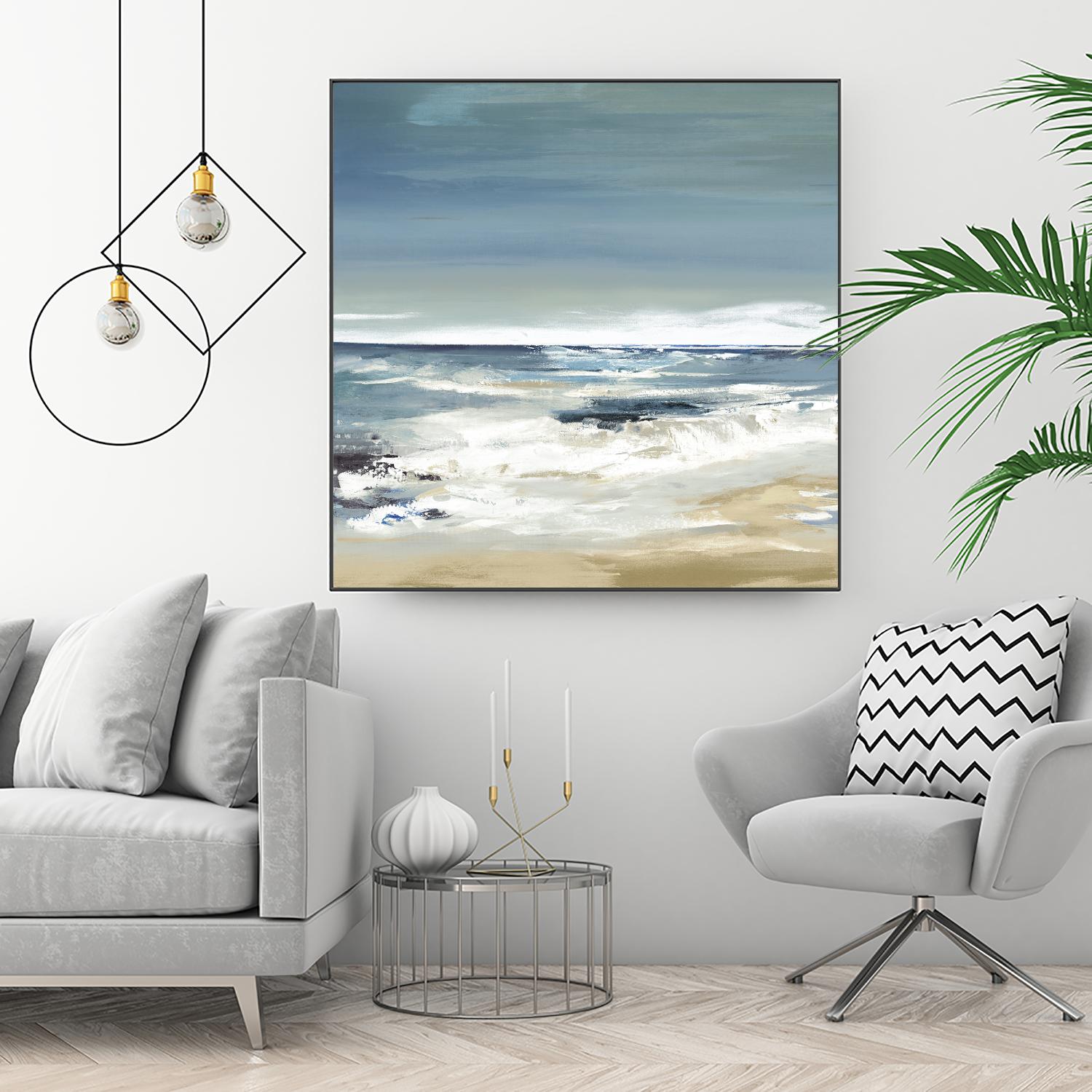 East Coast II by Valeria Mravyan on GIANT ART - beige abstract beach house art
