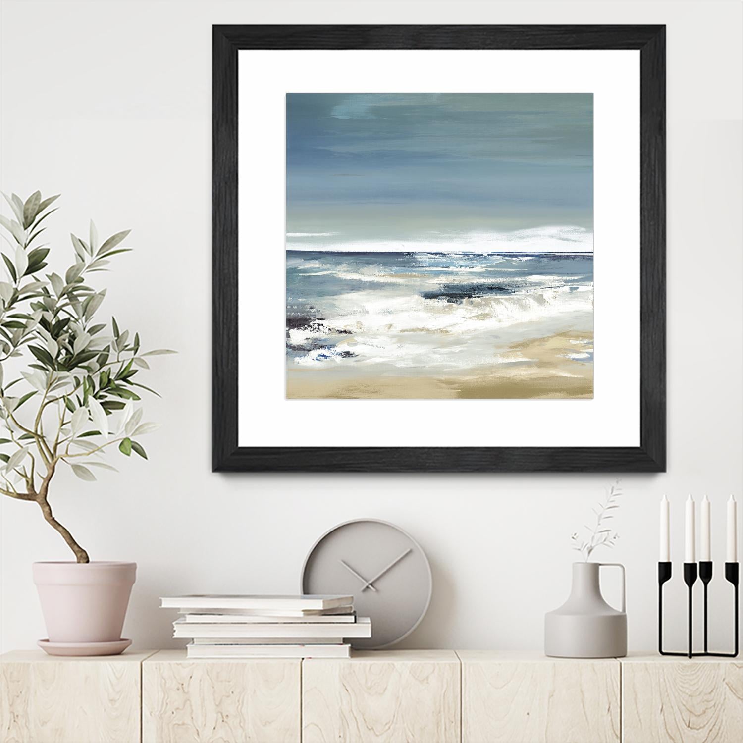 East Coast II by Valeria Mravyan on GIANT ART - beige abstract beach house art