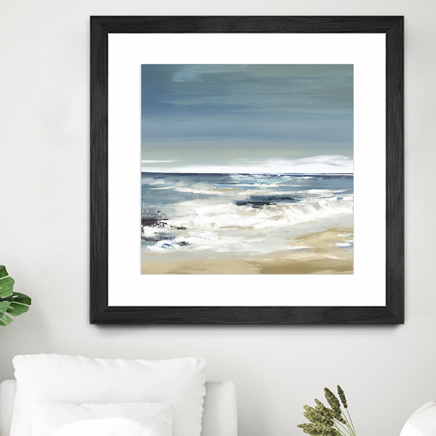 East Coast II by Valeria Mravyan on GIANT ART - beige abstract beach house art
