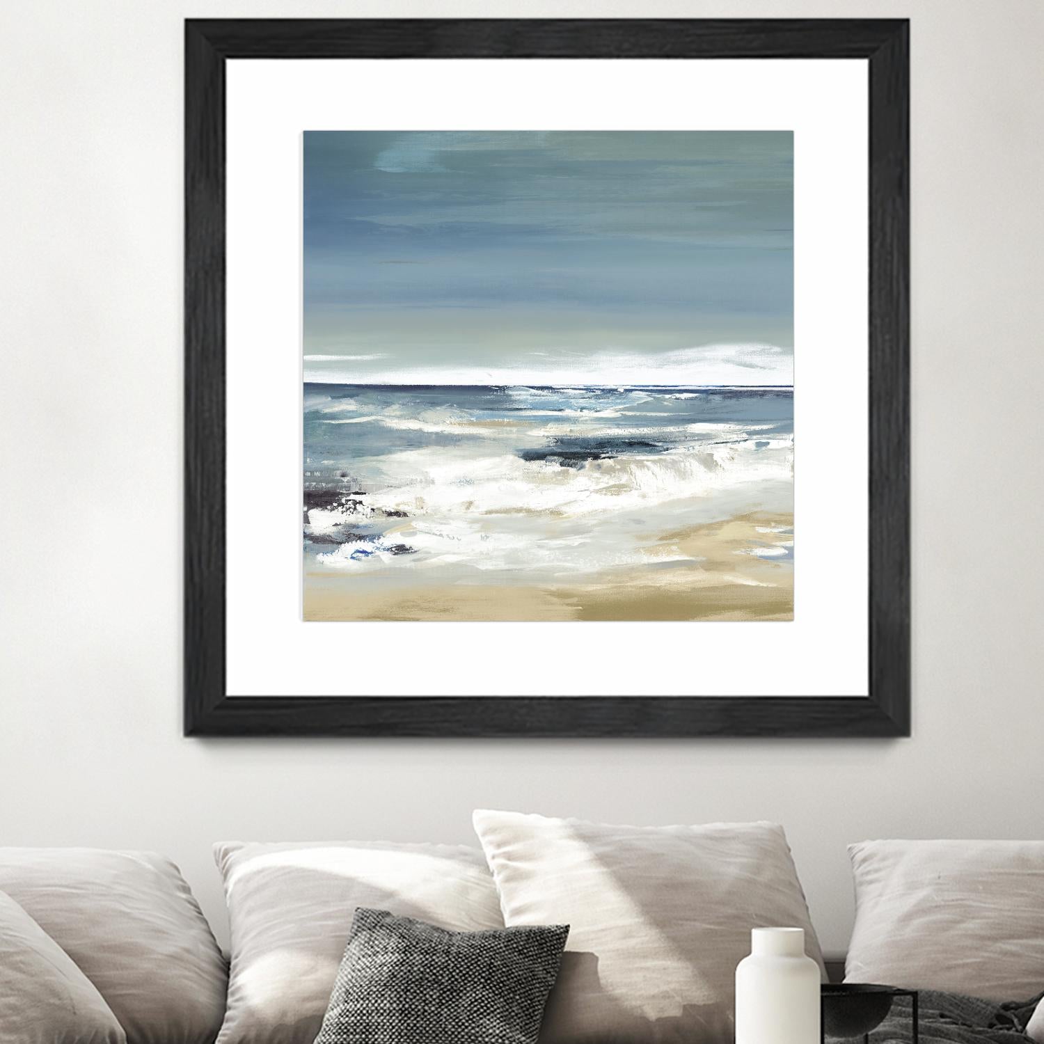 East Coast II by Valeria Mravyan on GIANT ART - beige abstract beach house art