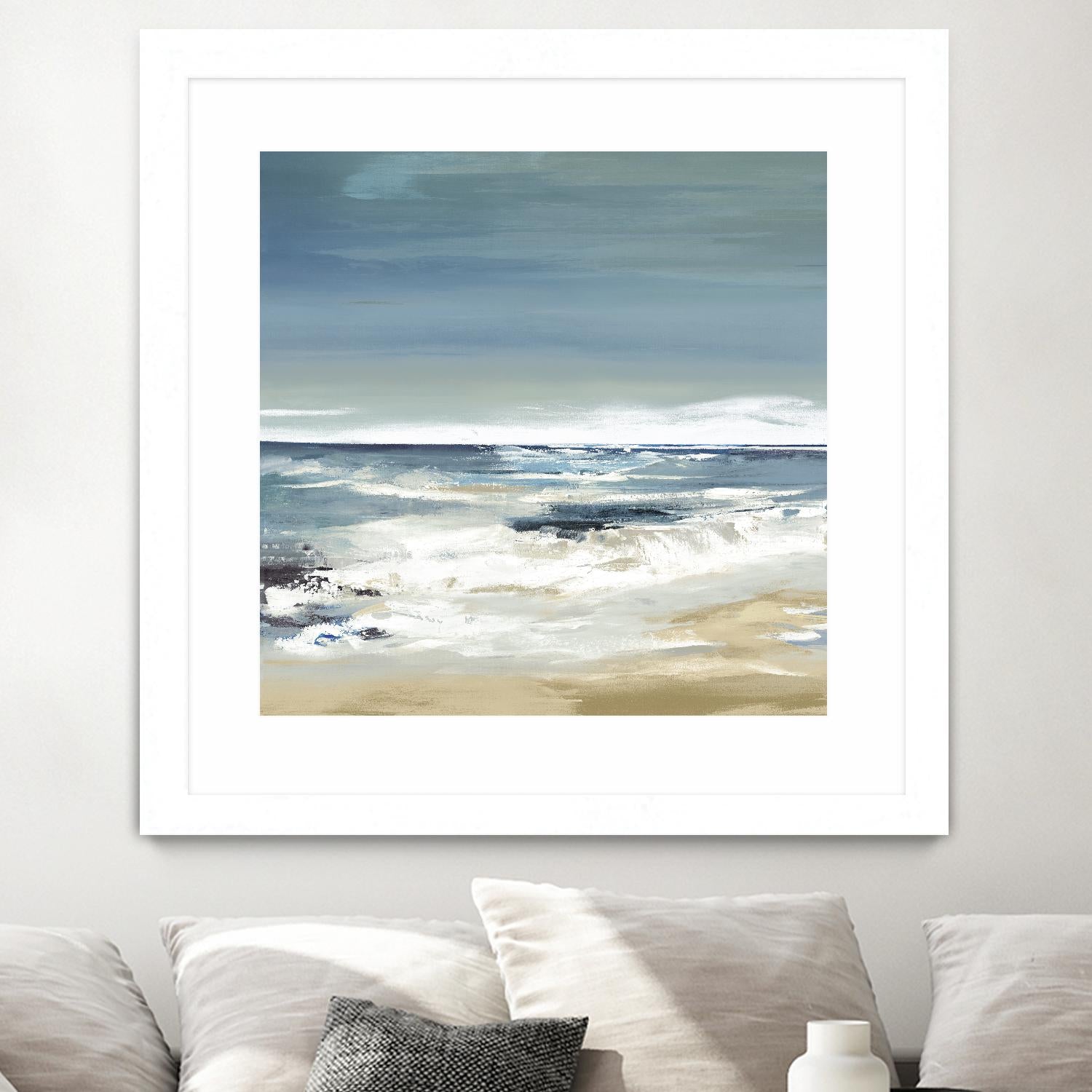 East Coast II by Valeria Mravyan on GIANT ART - beige abstract beach house art