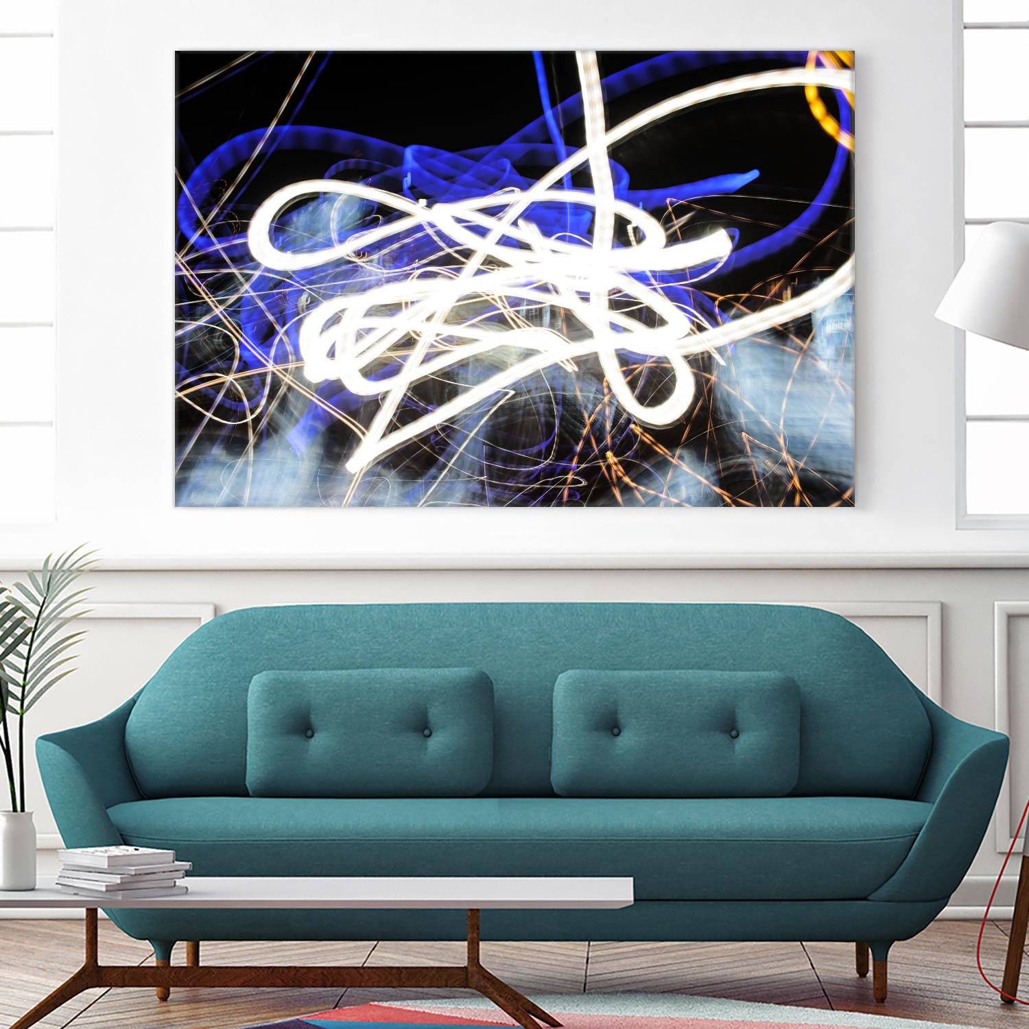 A Light Trails IV by Norm Stelfox on GIANT ART - black abstract