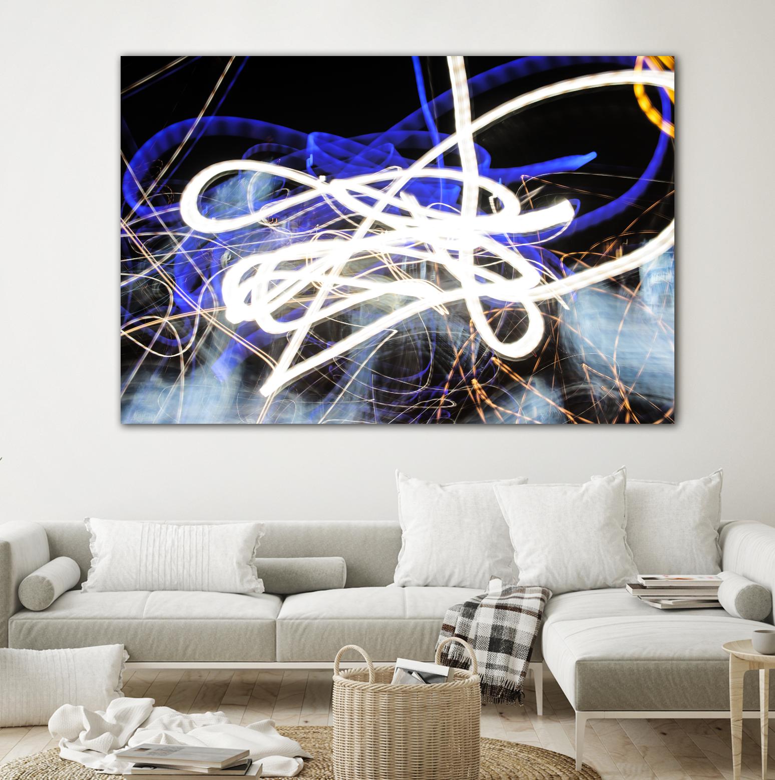 A Light Trails IV by Norm Stelfox on GIANT ART - black abstract