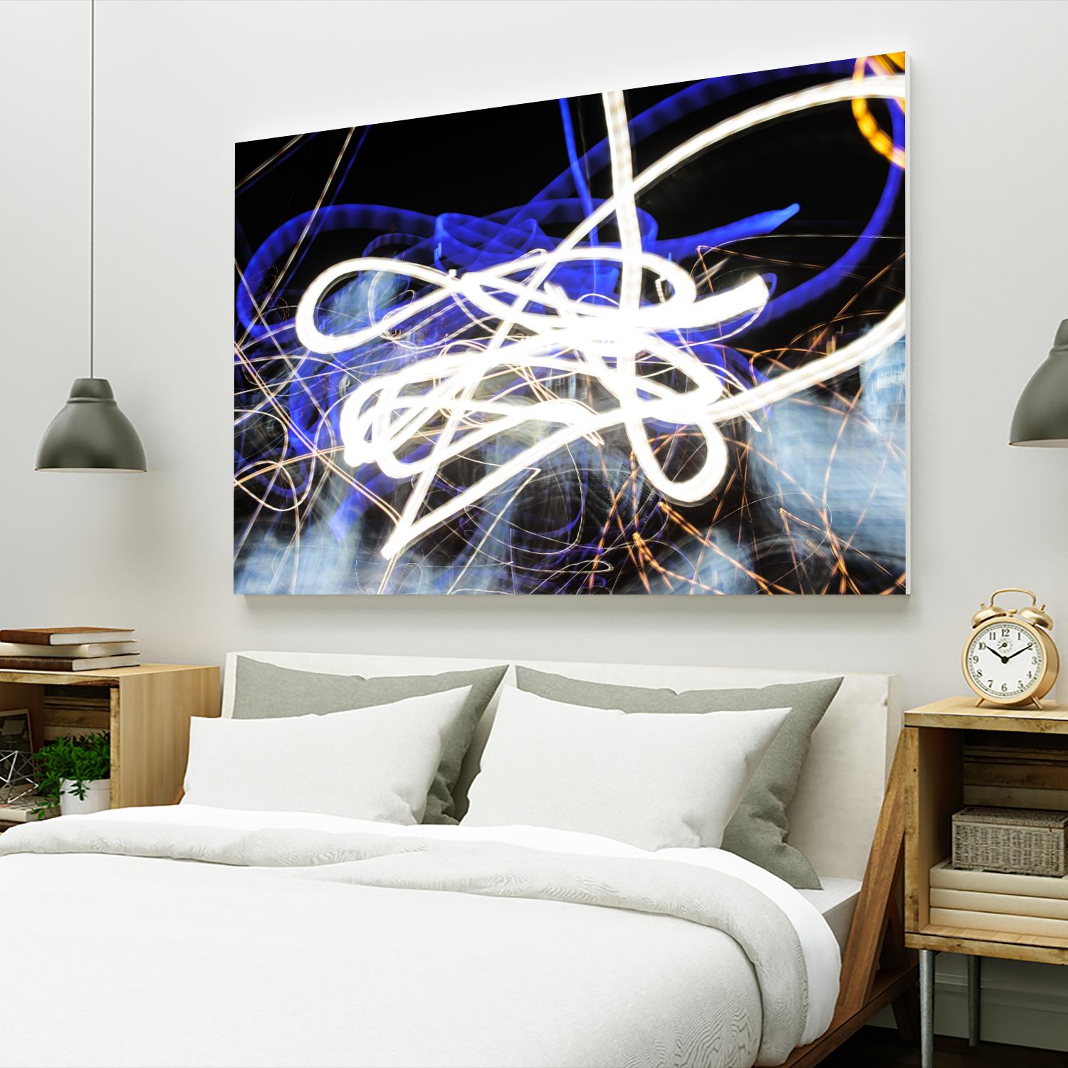 A Light Trails IV by Norm Stelfox on GIANT ART - black abstract