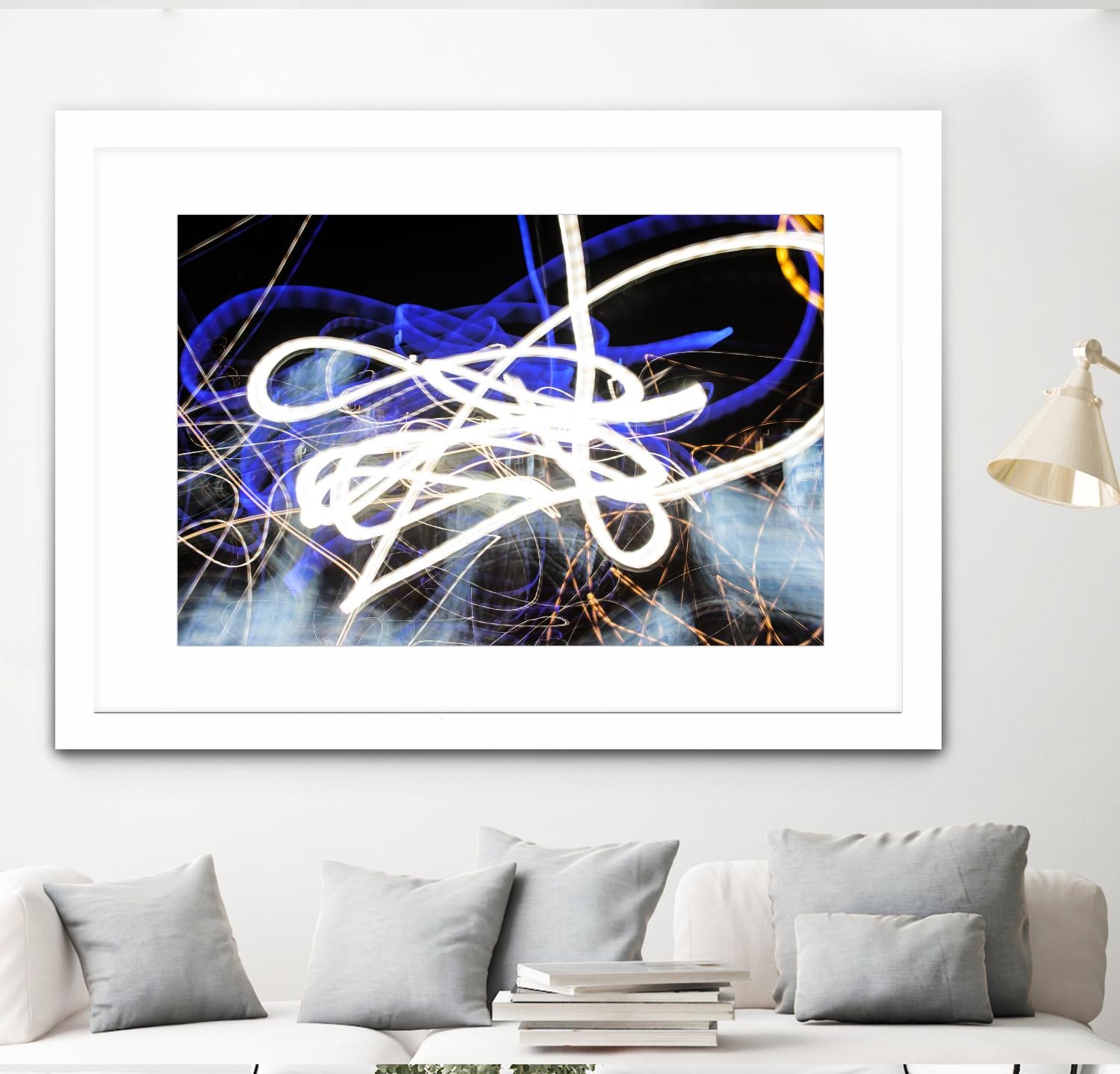 A Light Trails IV by Norm Stelfox on GIANT ART - black abstract