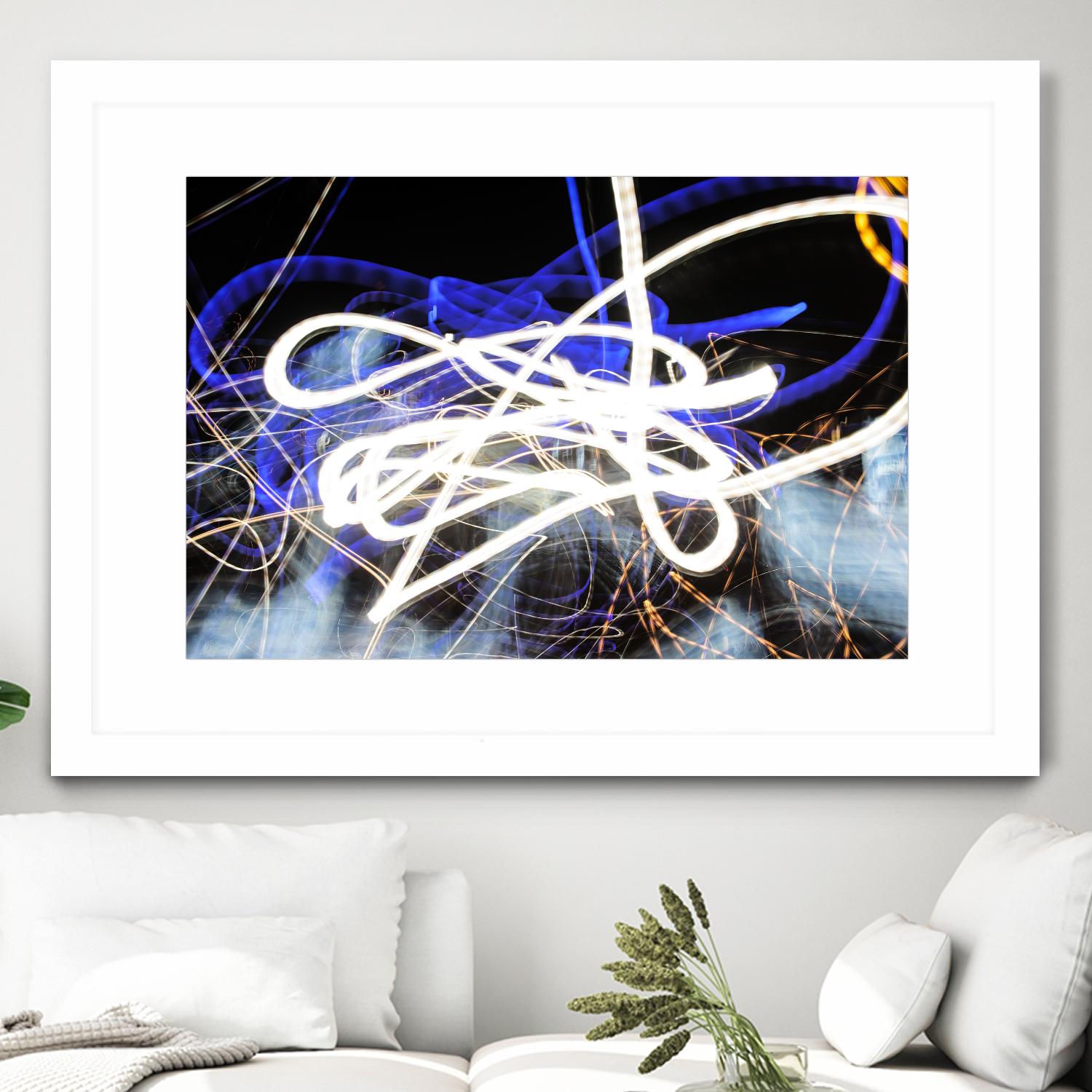 A Light Trails IV by Norm Stelfox on GIANT ART - black abstract