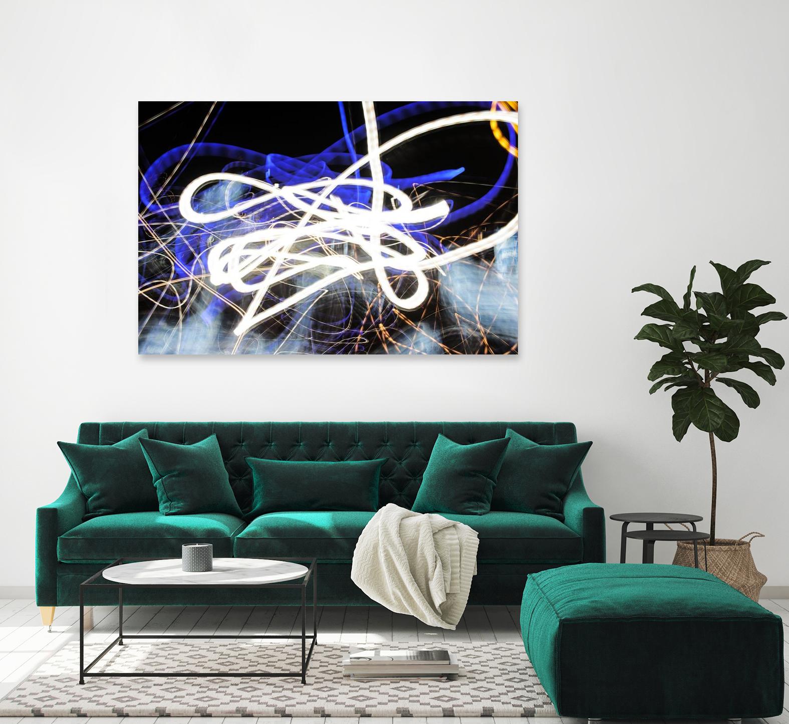 A Light Trails IV by Norm Stelfox on GIANT ART - black abstract