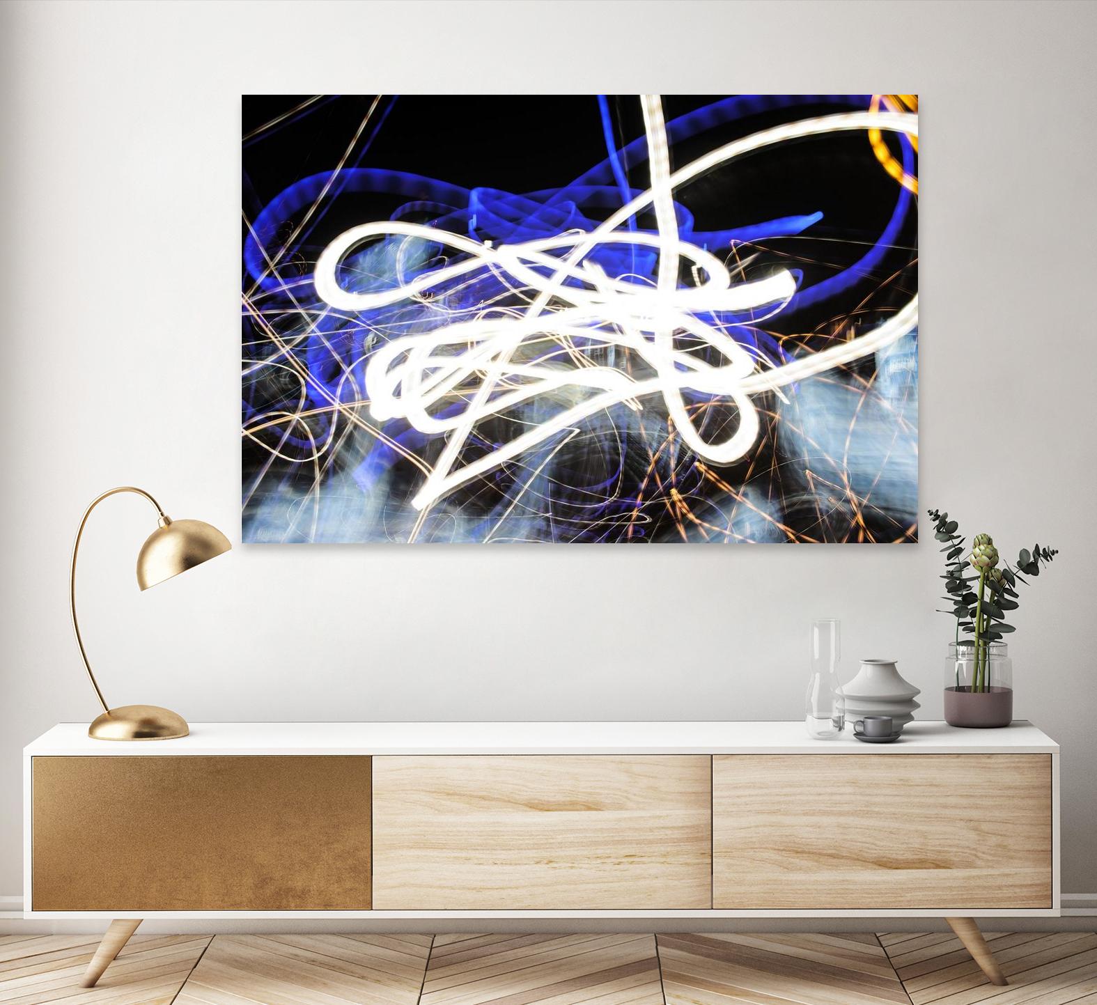 A Light Trails IV by Norm Stelfox on GIANT ART - black abstract