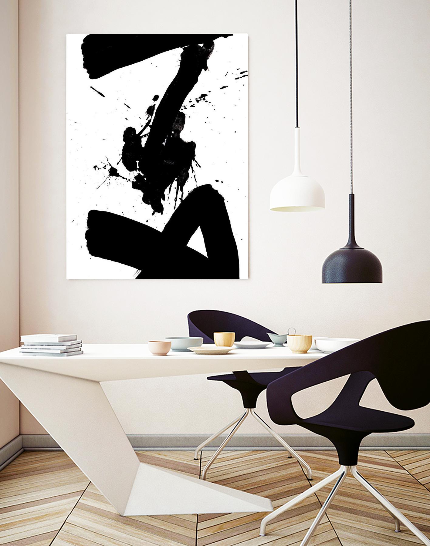 Ink Blot IV by PI Galerie on GIANT ART - white abstract