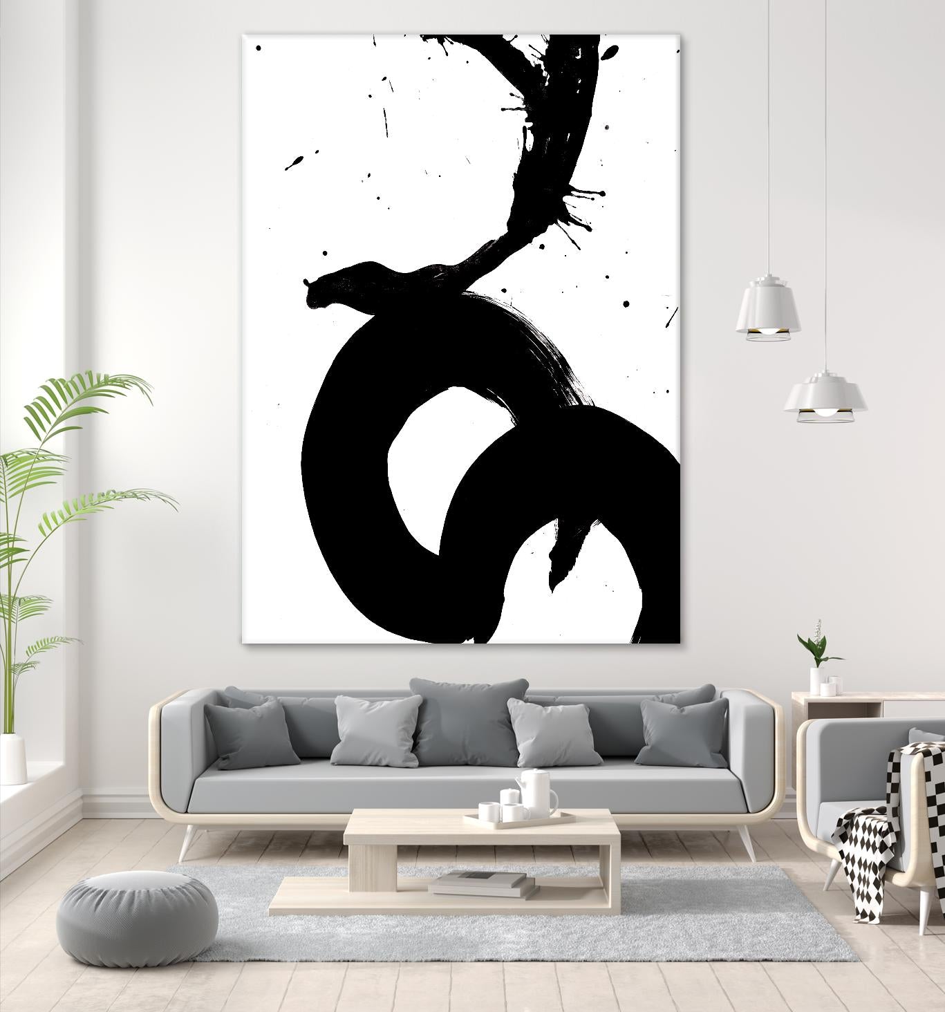 Ink Blot V by PI Galerie on GIANT ART - white abstract