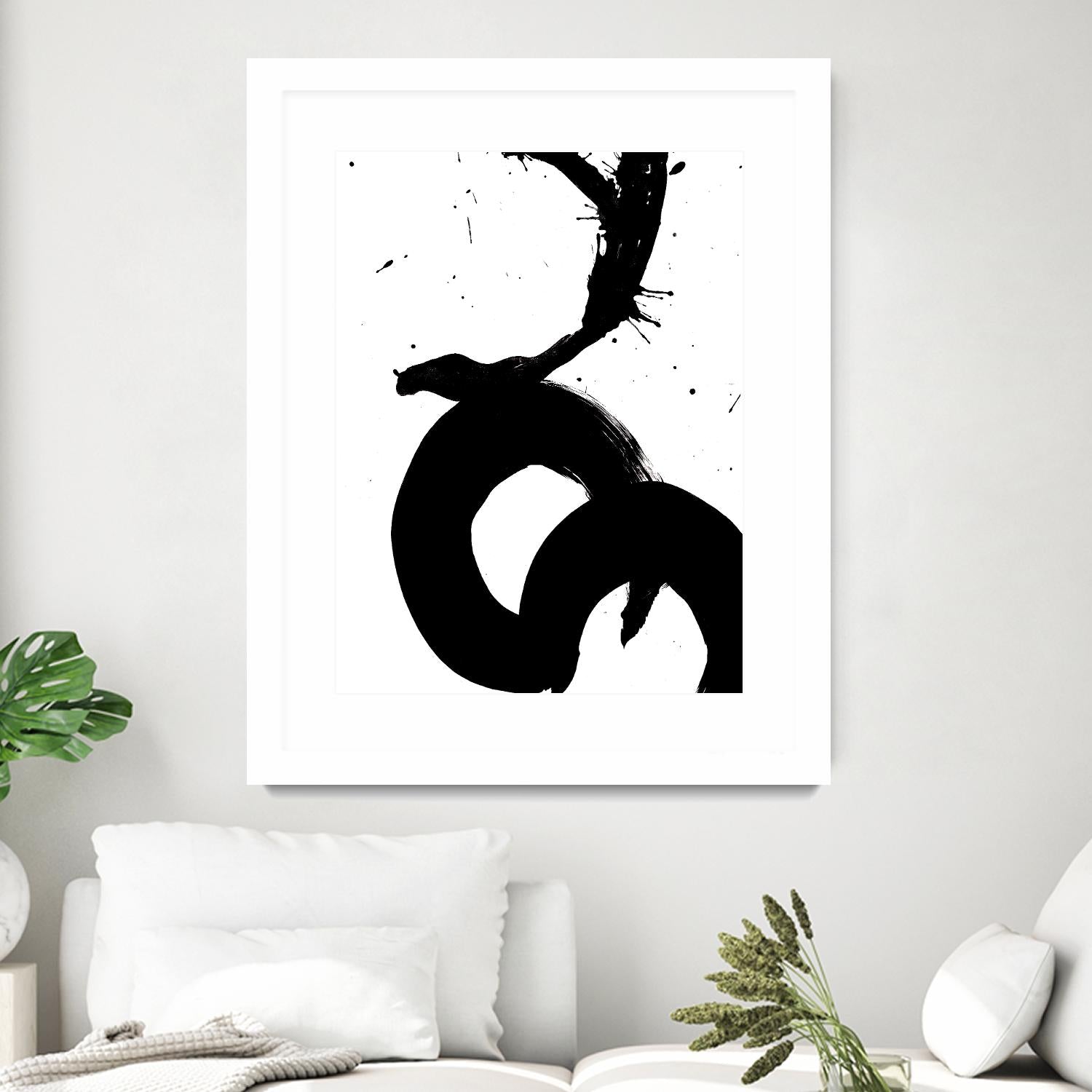 Ink Blot V by PI Galerie on GIANT ART - white abstract