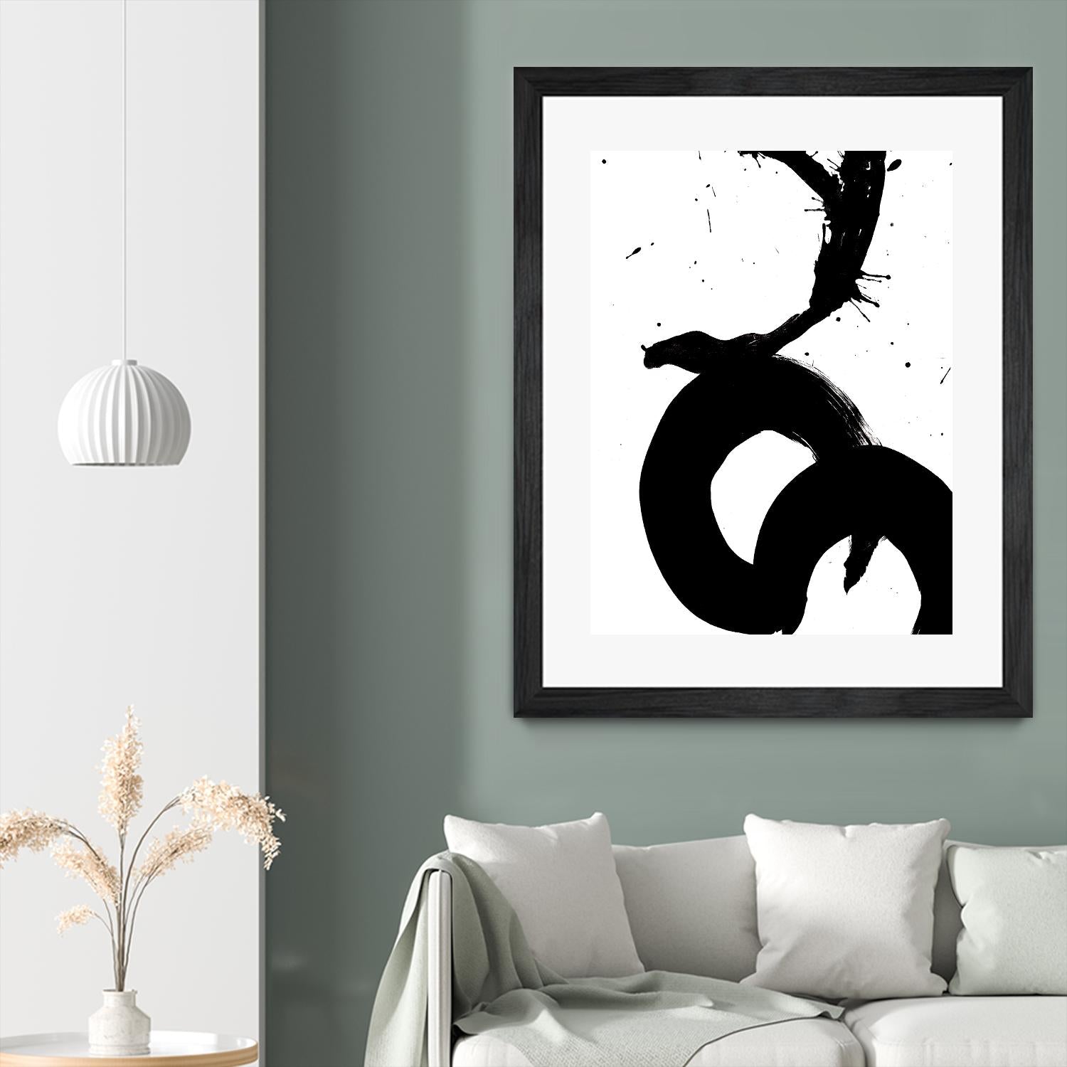 Ink Blot V by PI Galerie on GIANT ART - white abstract