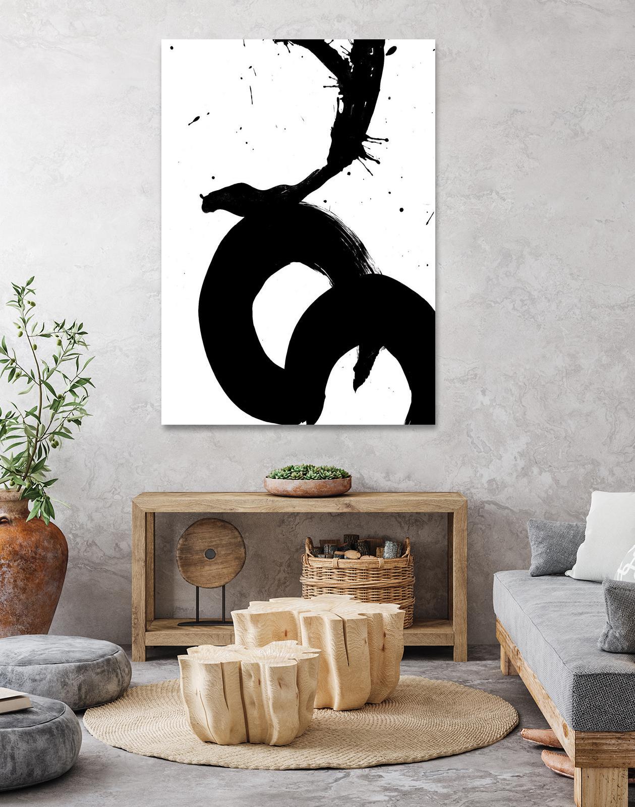 Ink Blot V by PI Galerie on GIANT ART - white abstract