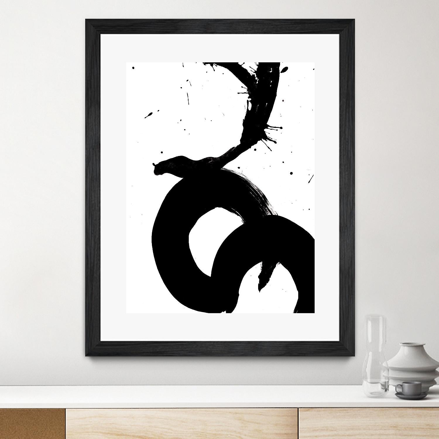 Ink Blot V by PI Galerie on GIANT ART - white abstract