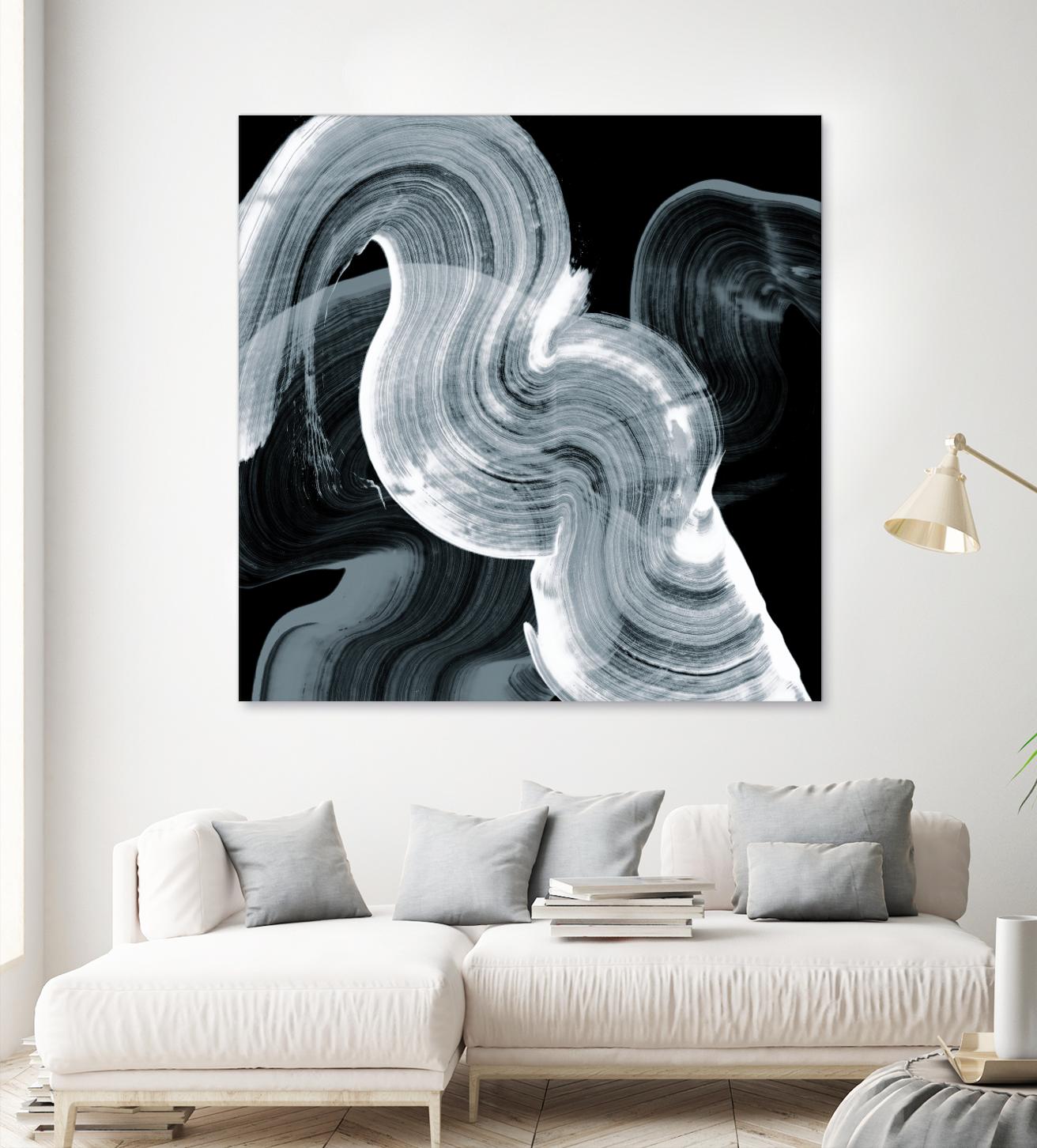 Swirl II by PI Studio on GIANT ART - white abstract
