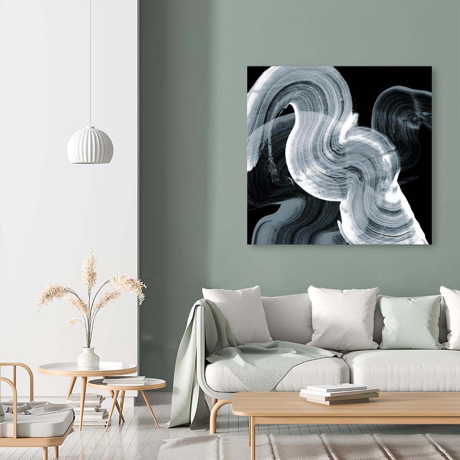 Swirl II by PI Studio on GIANT ART - white abstract