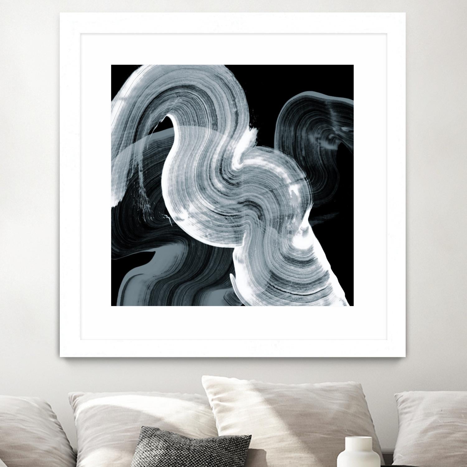 Swirl II by PI Studio on GIANT ART - white abstract