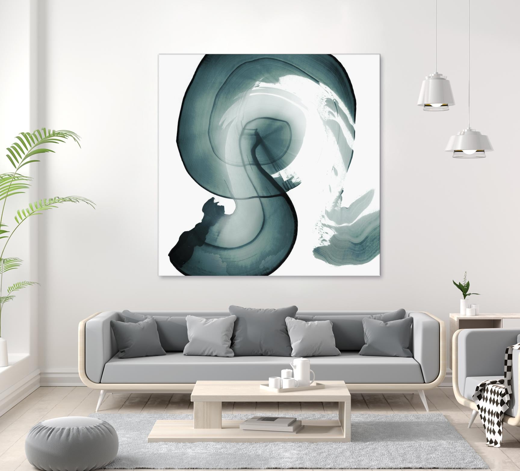 Swirl IV by PI Studio on GIANT ART - white abstract