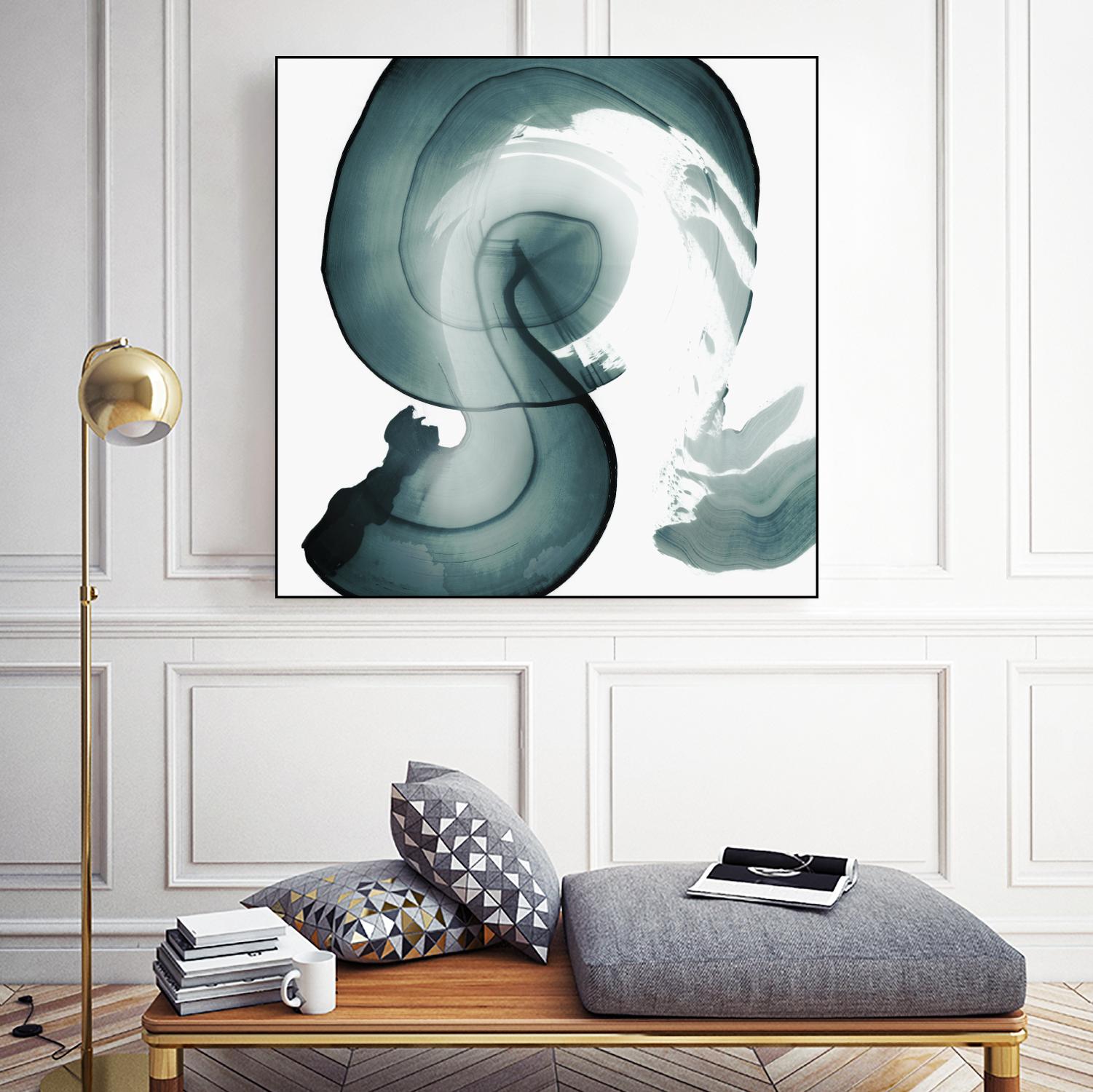 Swirl IV by PI Studio on GIANT ART - white abstract