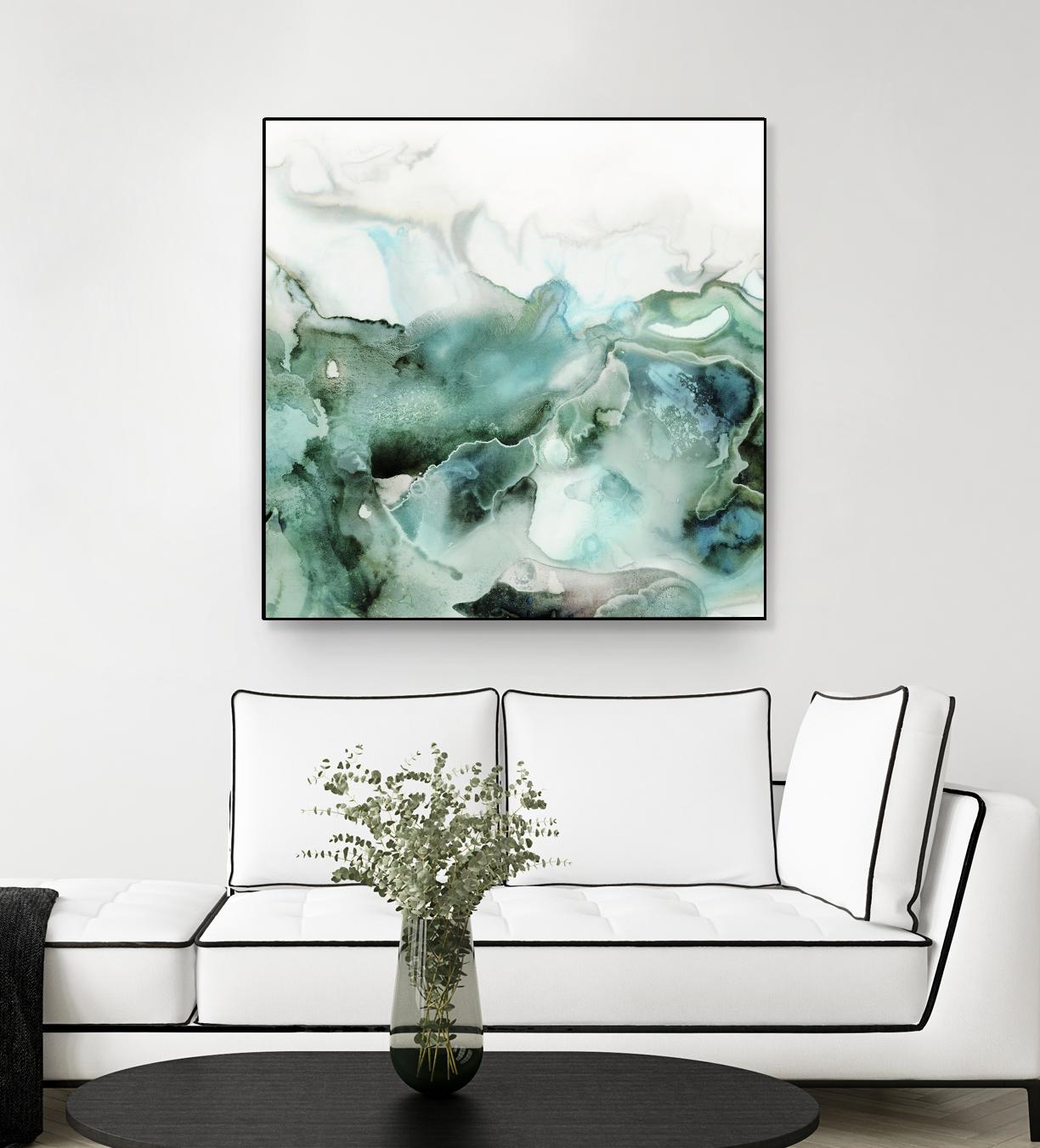Mint Bubbles I by PI Studio on GIANT ART - white abstract