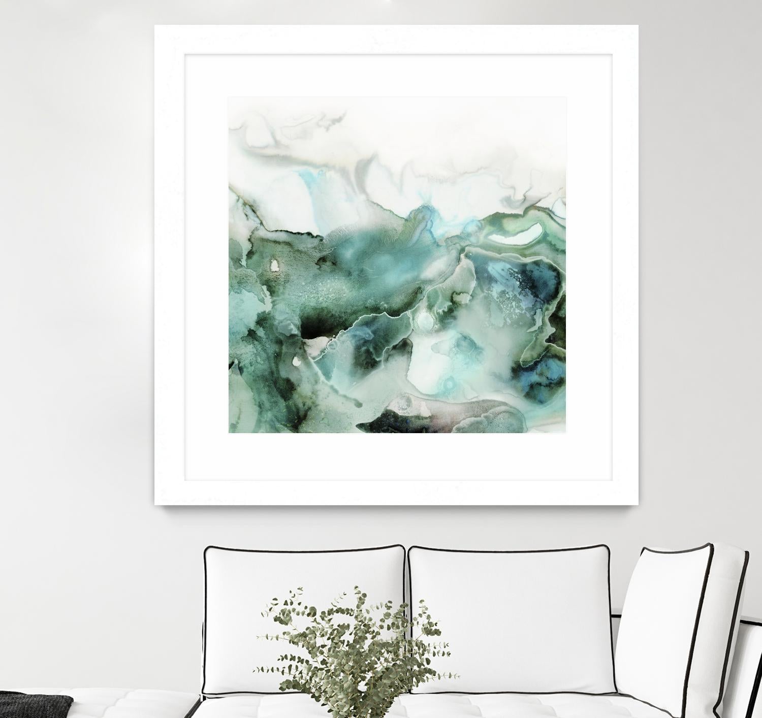 Mint Bubbles I by PI Studio on GIANT ART - white abstract