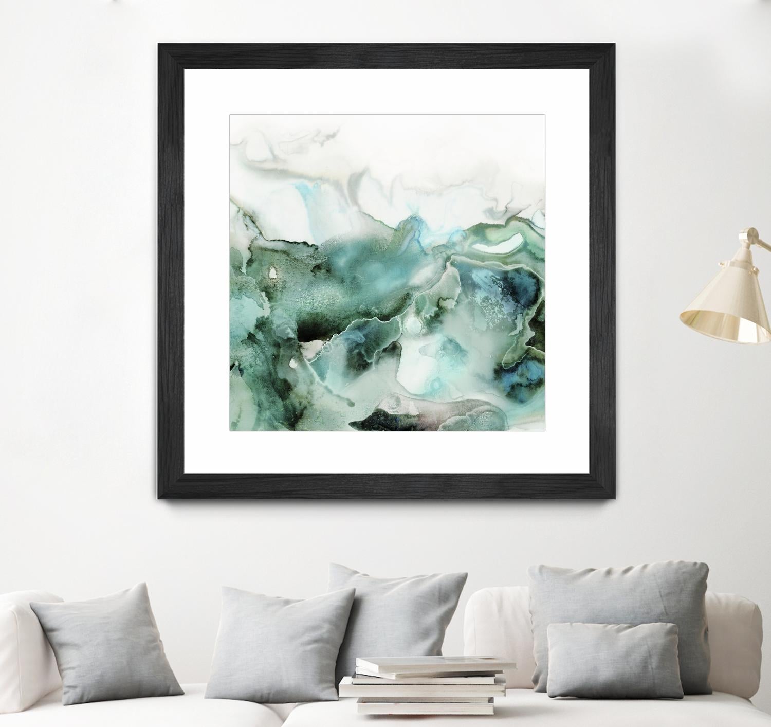 Mint Bubbles I by PI Studio on GIANT ART - white abstract