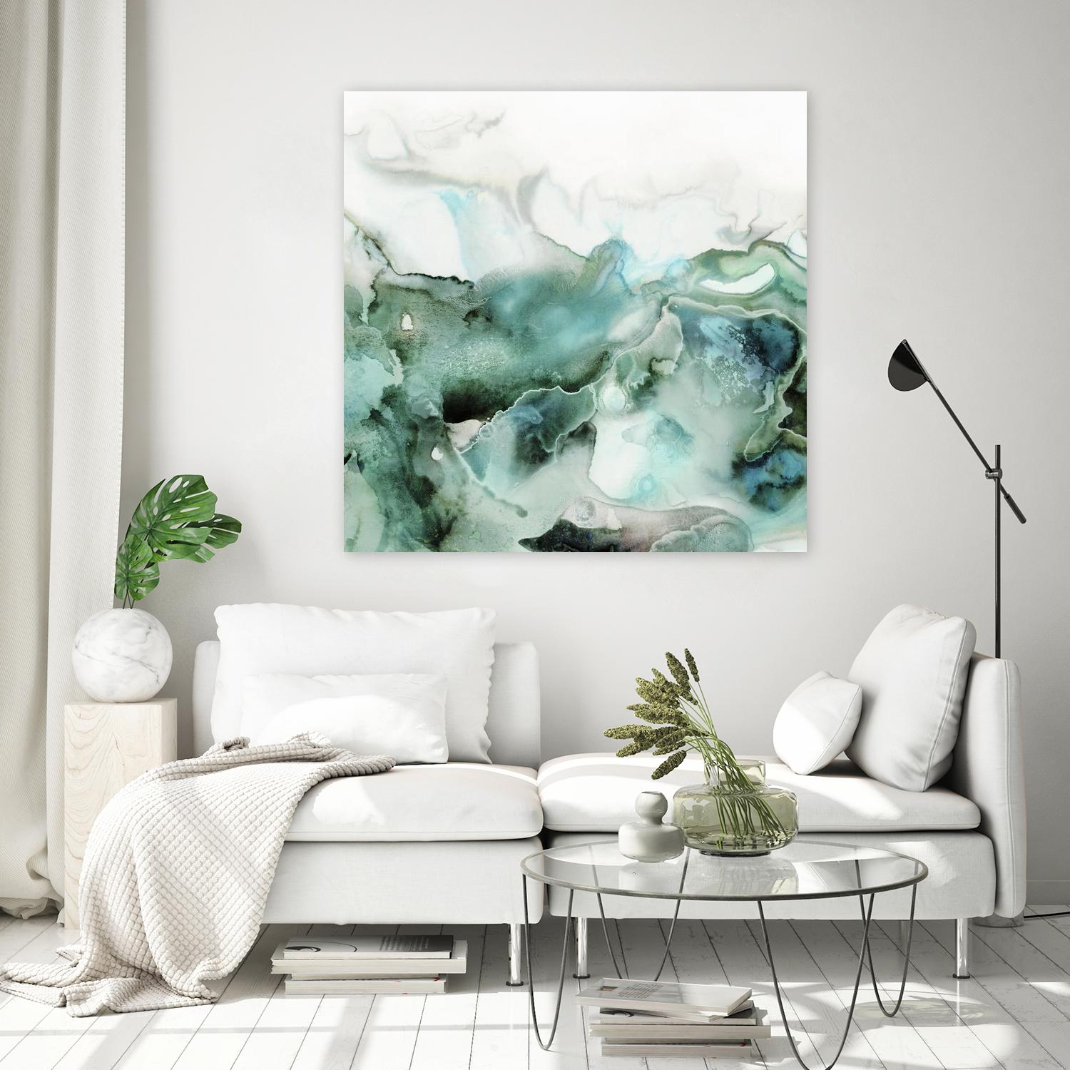 Mint Bubbles I by PI Studio on GIANT ART - white abstract