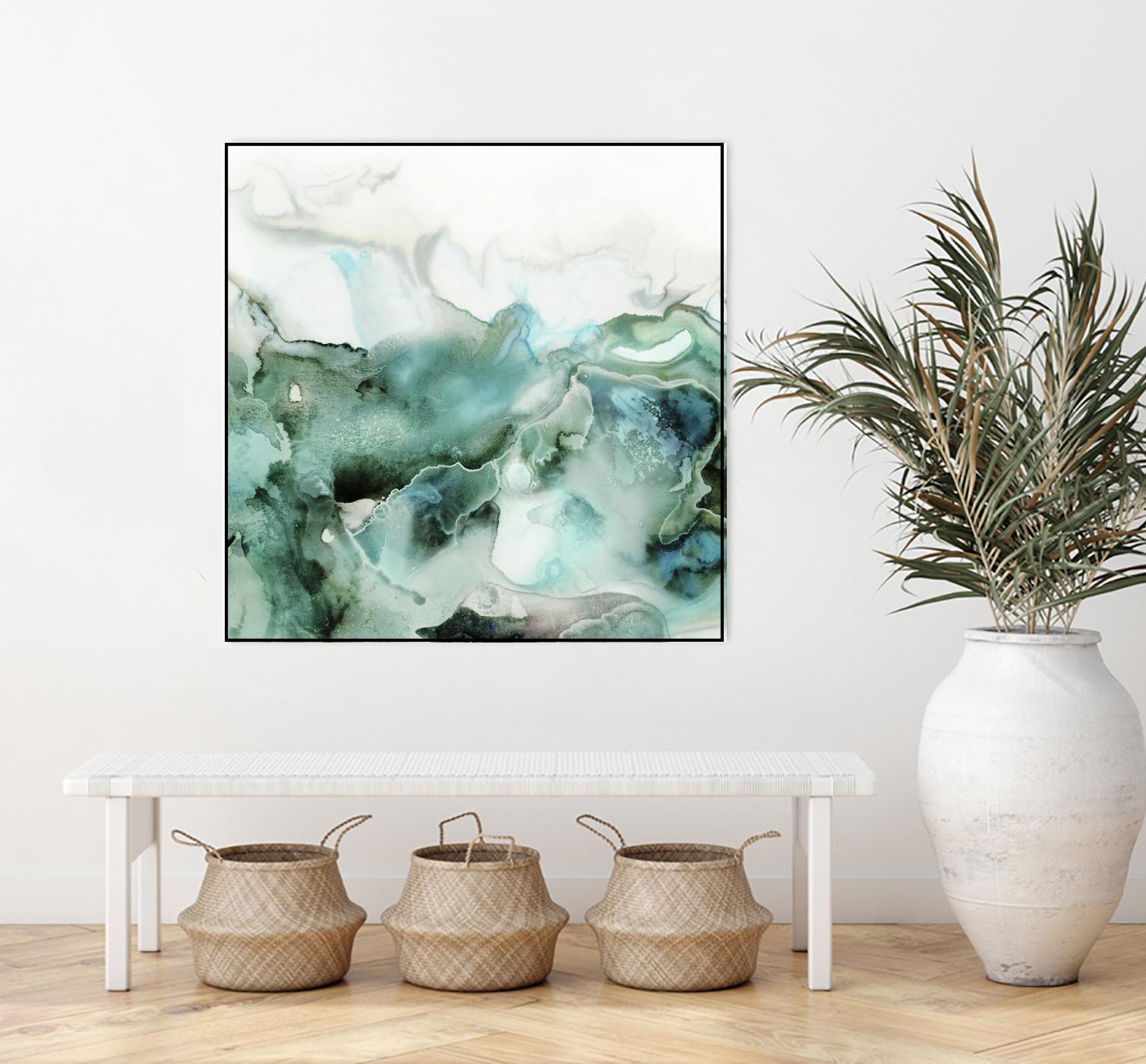 Mint Bubbles I by PI Studio on GIANT ART - white abstract