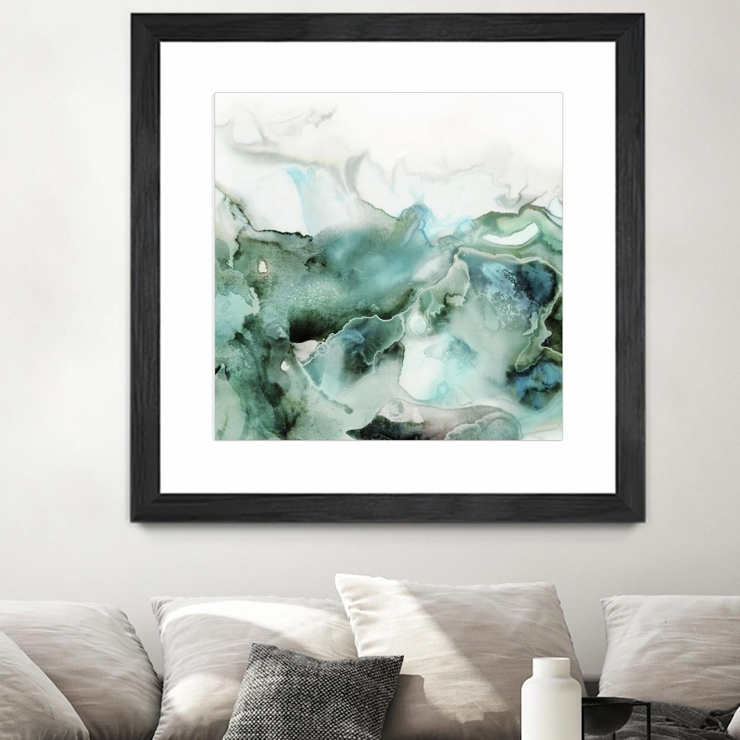 Mint Bubbles I by PI Studio on GIANT ART - white abstract
