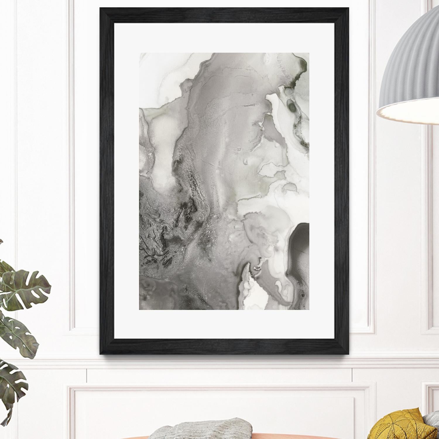 Mint Bubbles III Grey Version by PI Studio on GIANT ART - white abstract