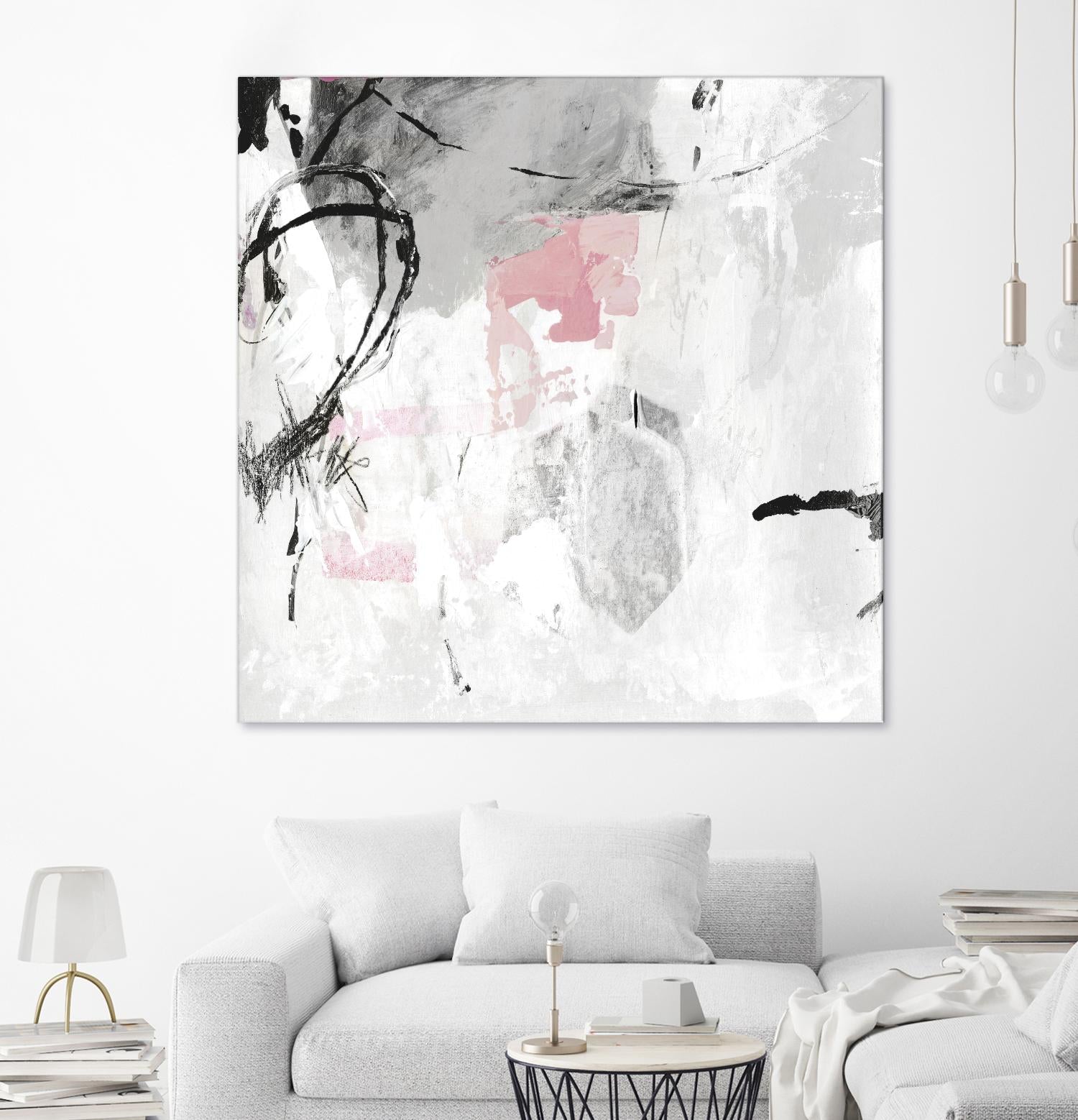 Gray Pink I by PI Studio on GIANT ART - white abstract