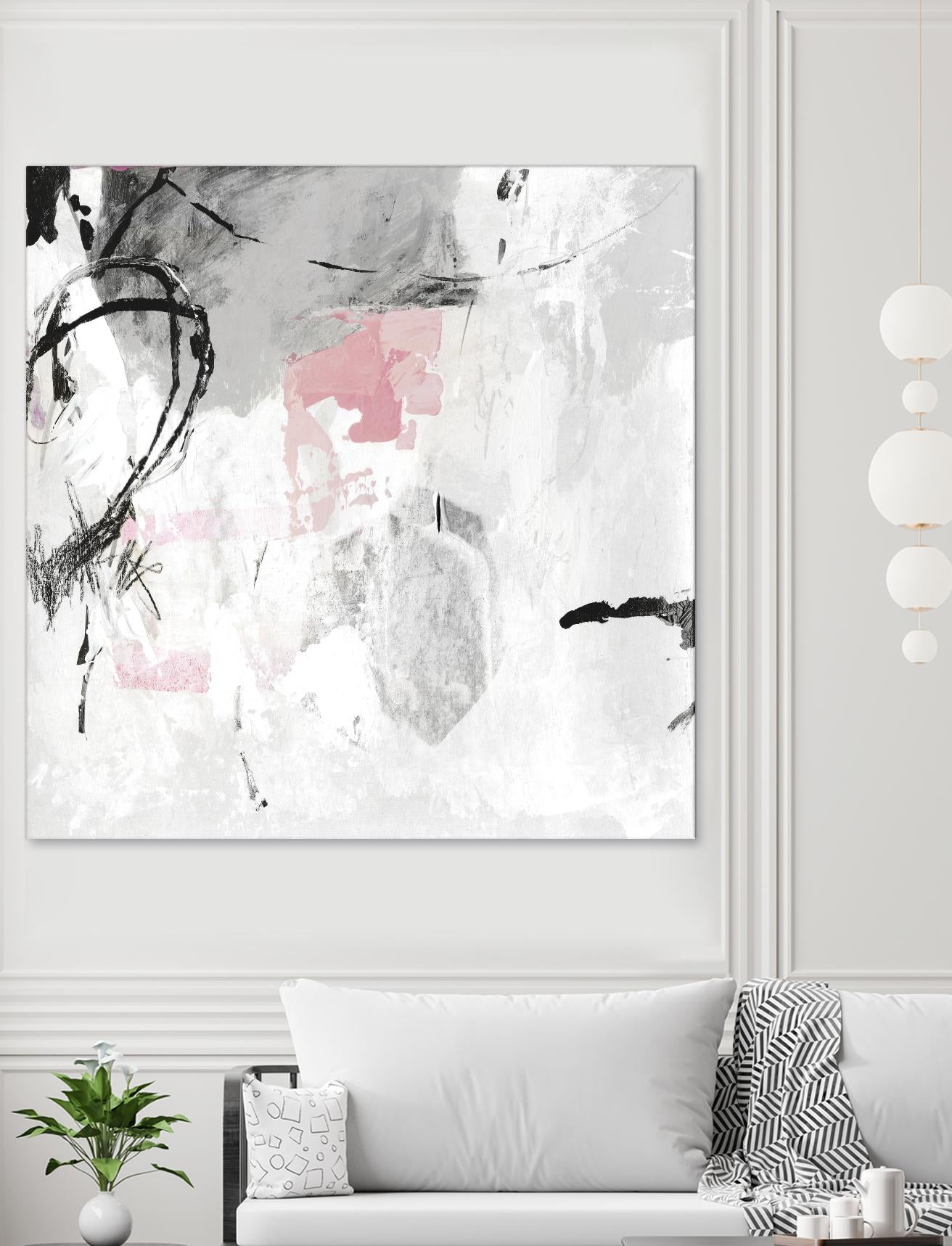 Gray Pink I by PI Studio on GIANT ART - white abstract