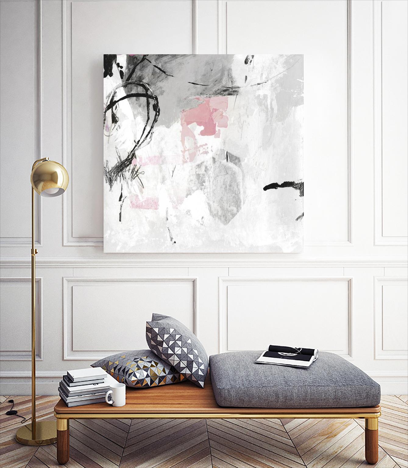 Gray Pink I by PI Studio on GIANT ART - white abstract
