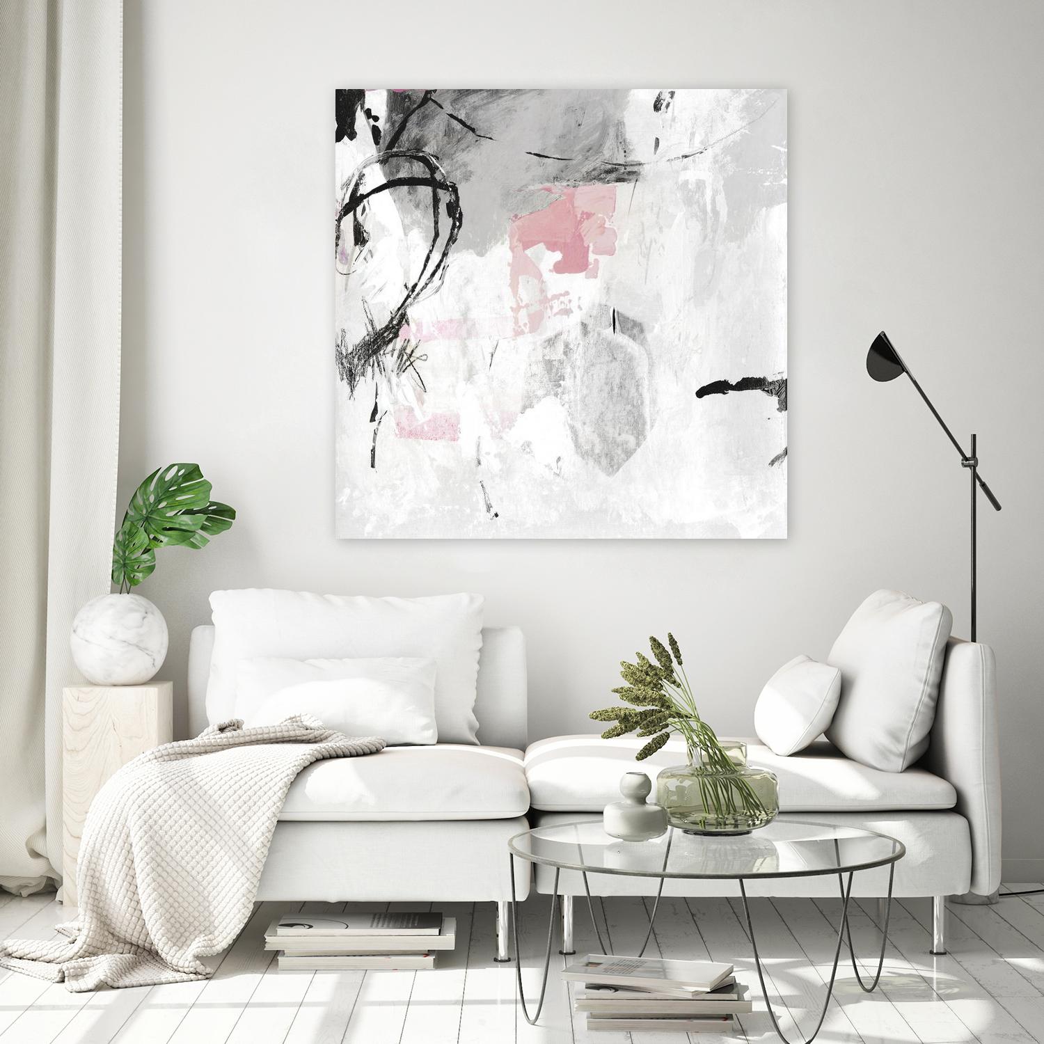 Gray Pink I by PI Studio on GIANT ART - white abstract