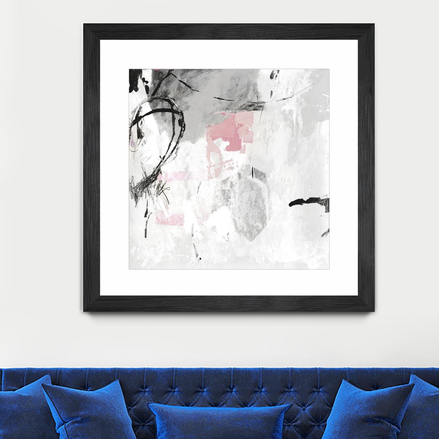 Gray Pink I by PI Studio on GIANT ART - white abstract