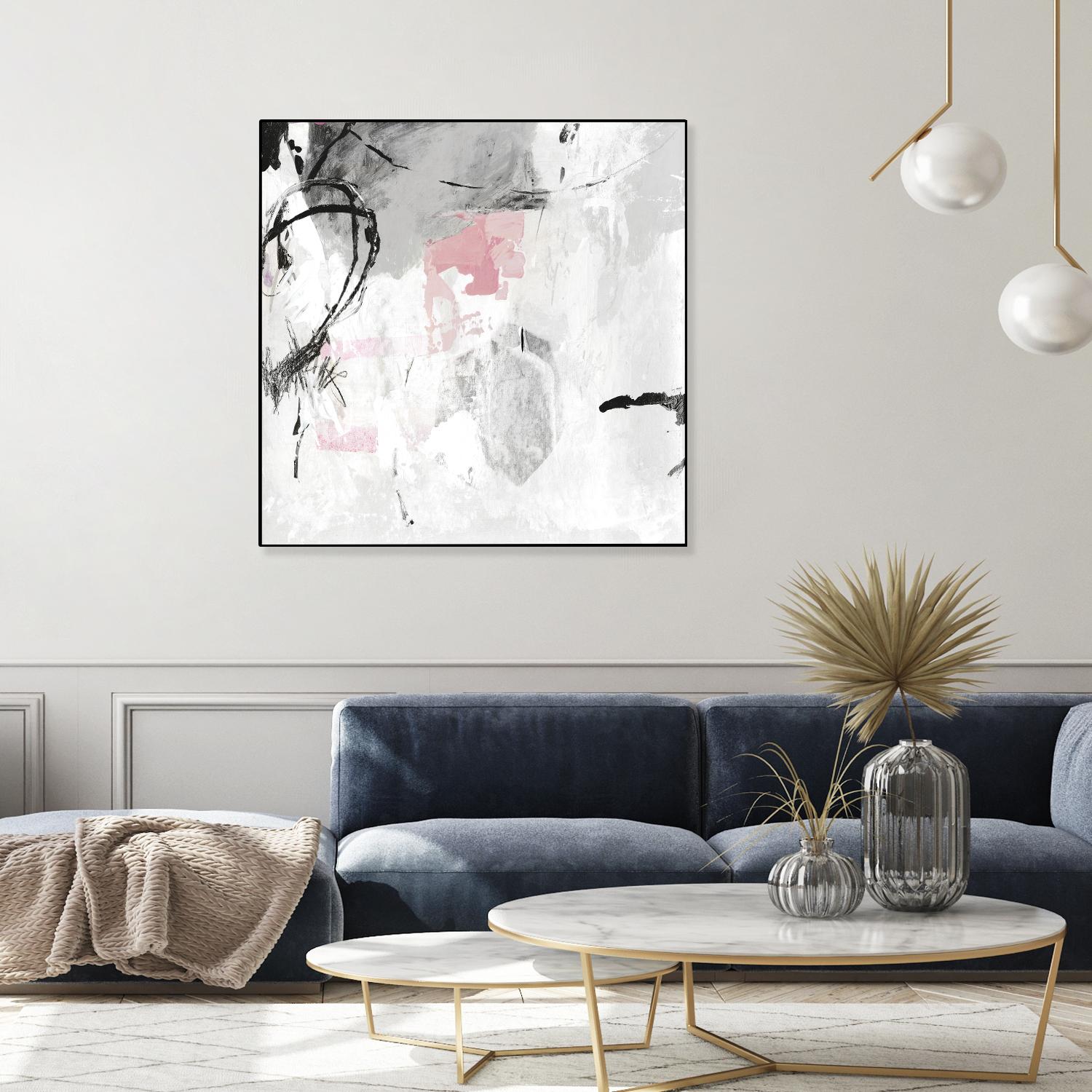 Gray Pink I by PI Studio on GIANT ART - white abstract