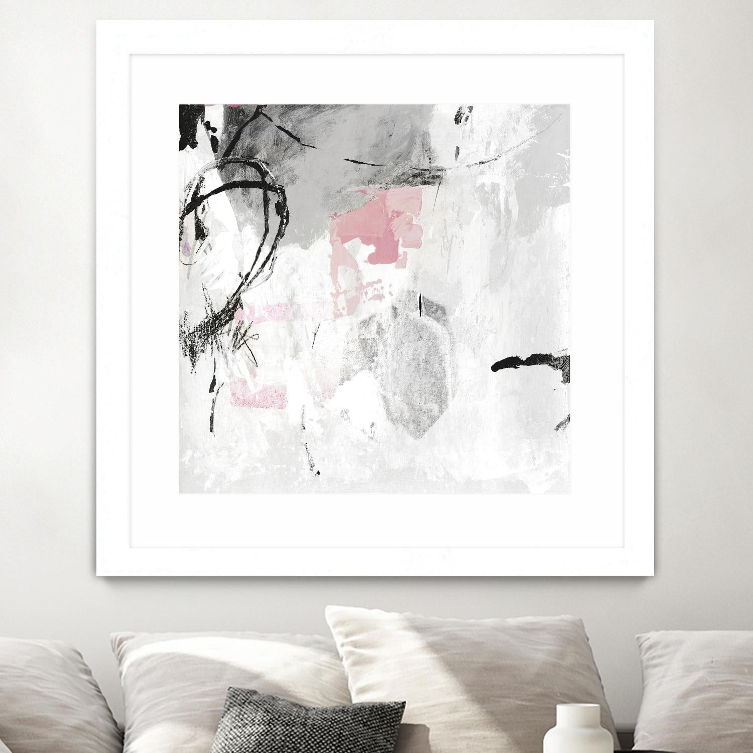 Gray Pink I by PI Studio on GIANT ART - white abstract